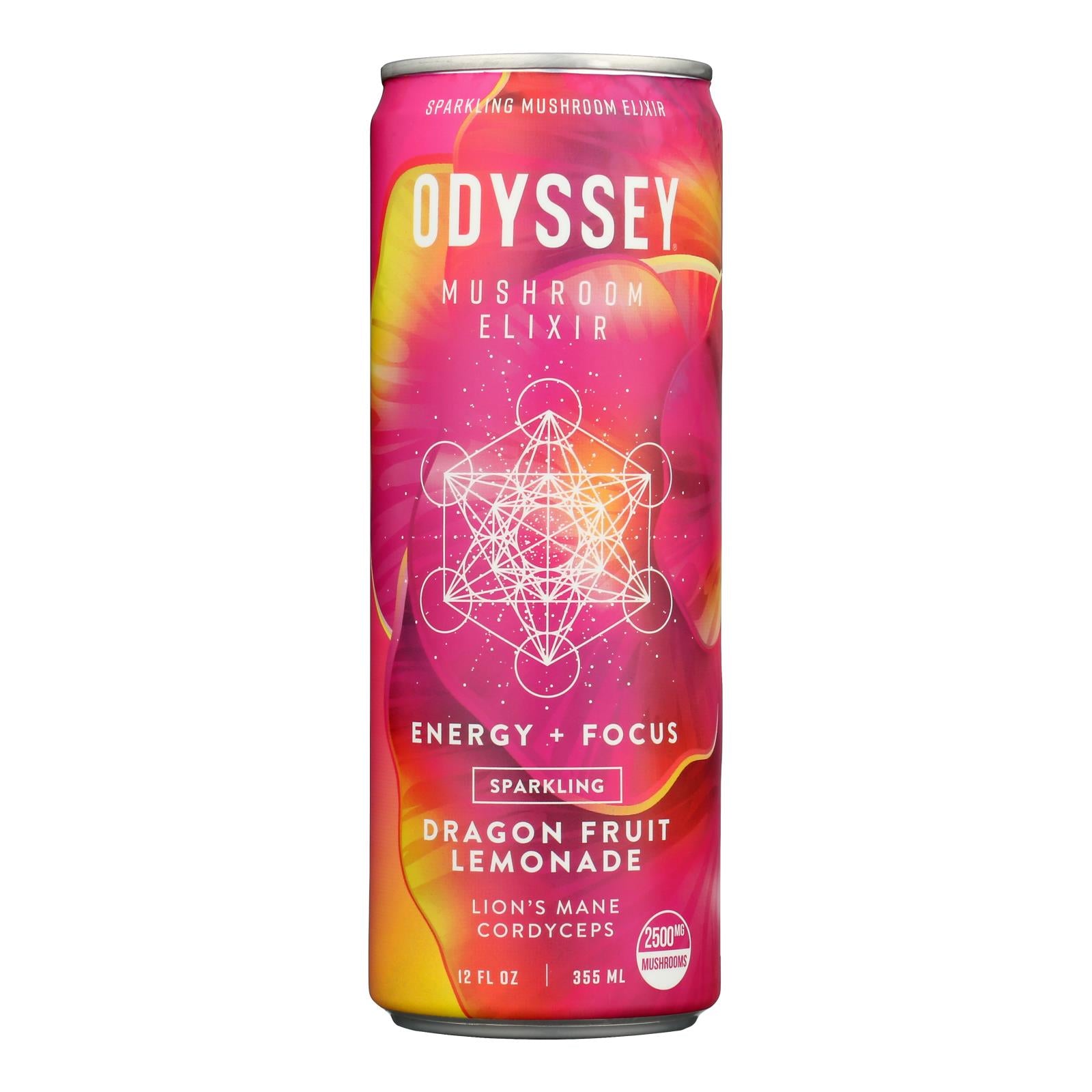 Odyssey - Sparkling Energy Drgnfrt Lmnde - Case of 12-12 Fluid Ounce