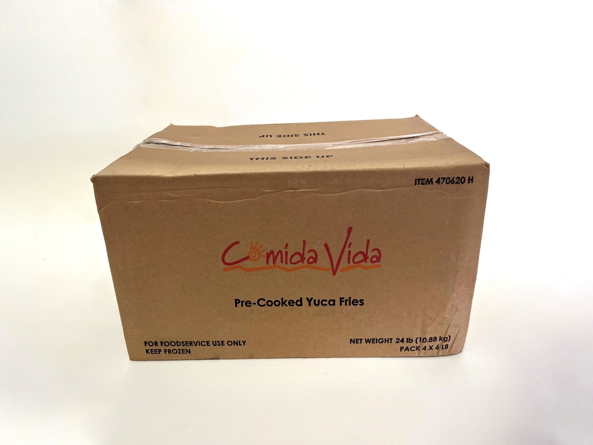 Comida Vida Yuca Steak Cut Fries 6 Pound Each - 4 Per Case.