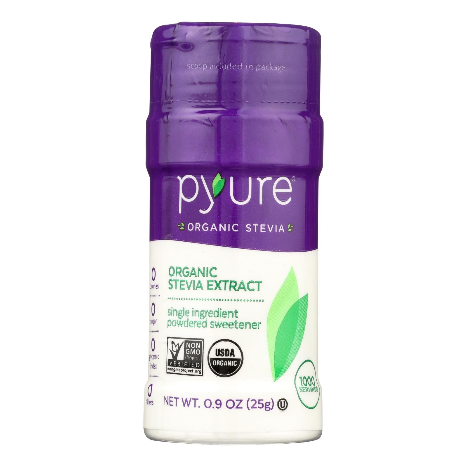 Pyure Brands Stevia Sweetener Stevia Extract - Case of 6 - .9 Fluid Ounce