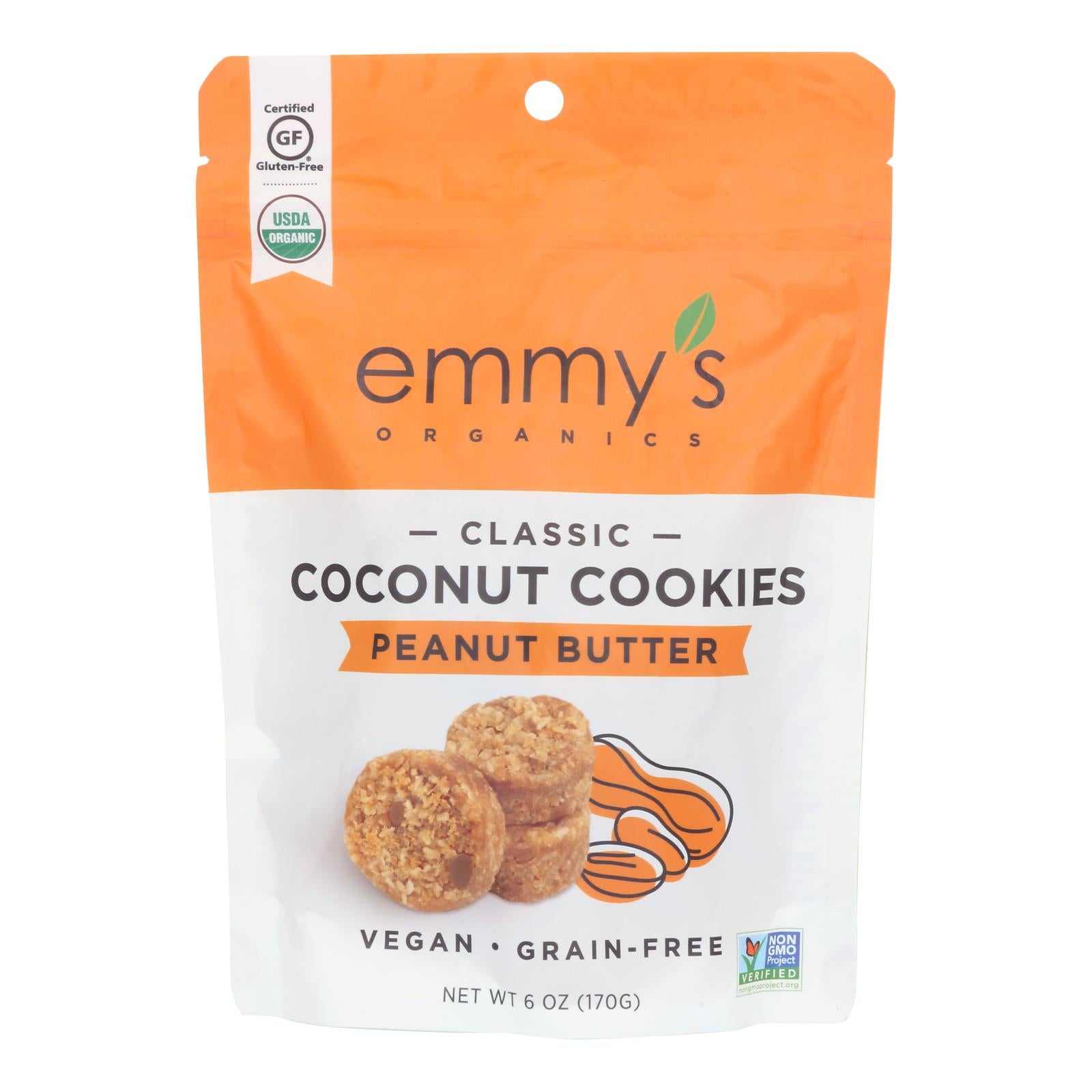 Emmy's Organics Organic Coconut - Case of 8 - 6 Ounce.