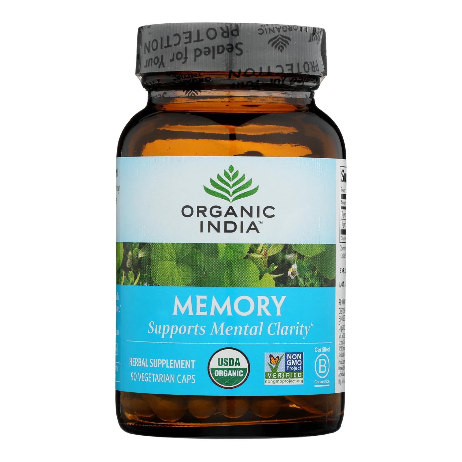 Organic India Memory Supplement, Mental Clarity - 1 Each - 90 VCAP