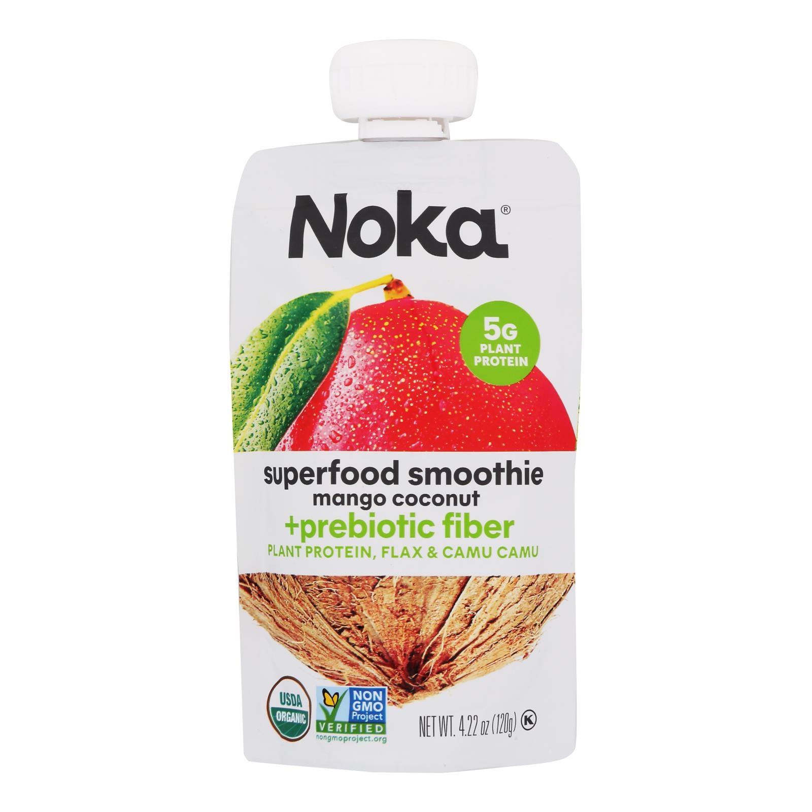 Noka Superfood Mango Coconut Blend - Case of 6 - 4.22 Ounce