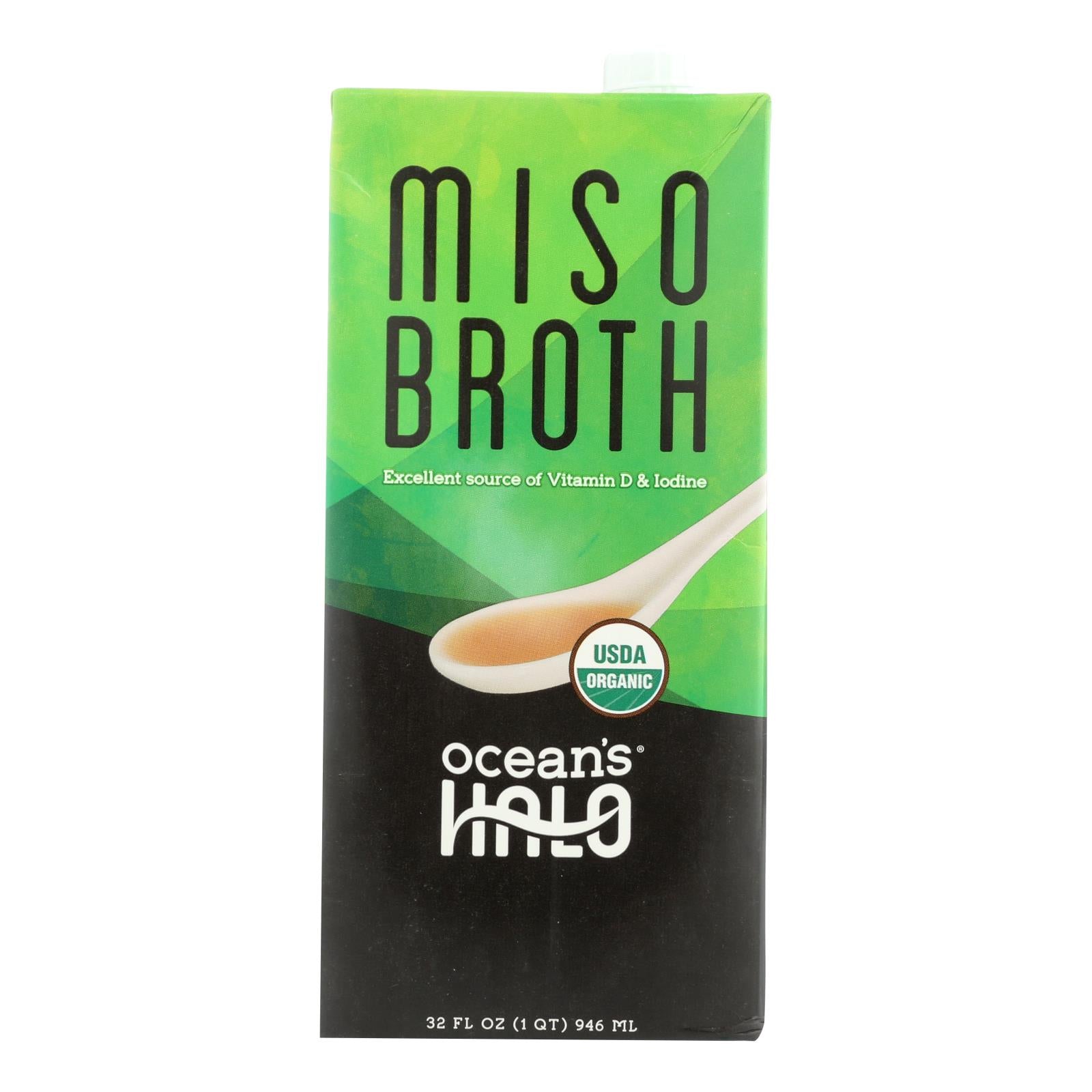 Ocean's Halo Broth Miso - Case of 6 - 32 Fluid Ounce