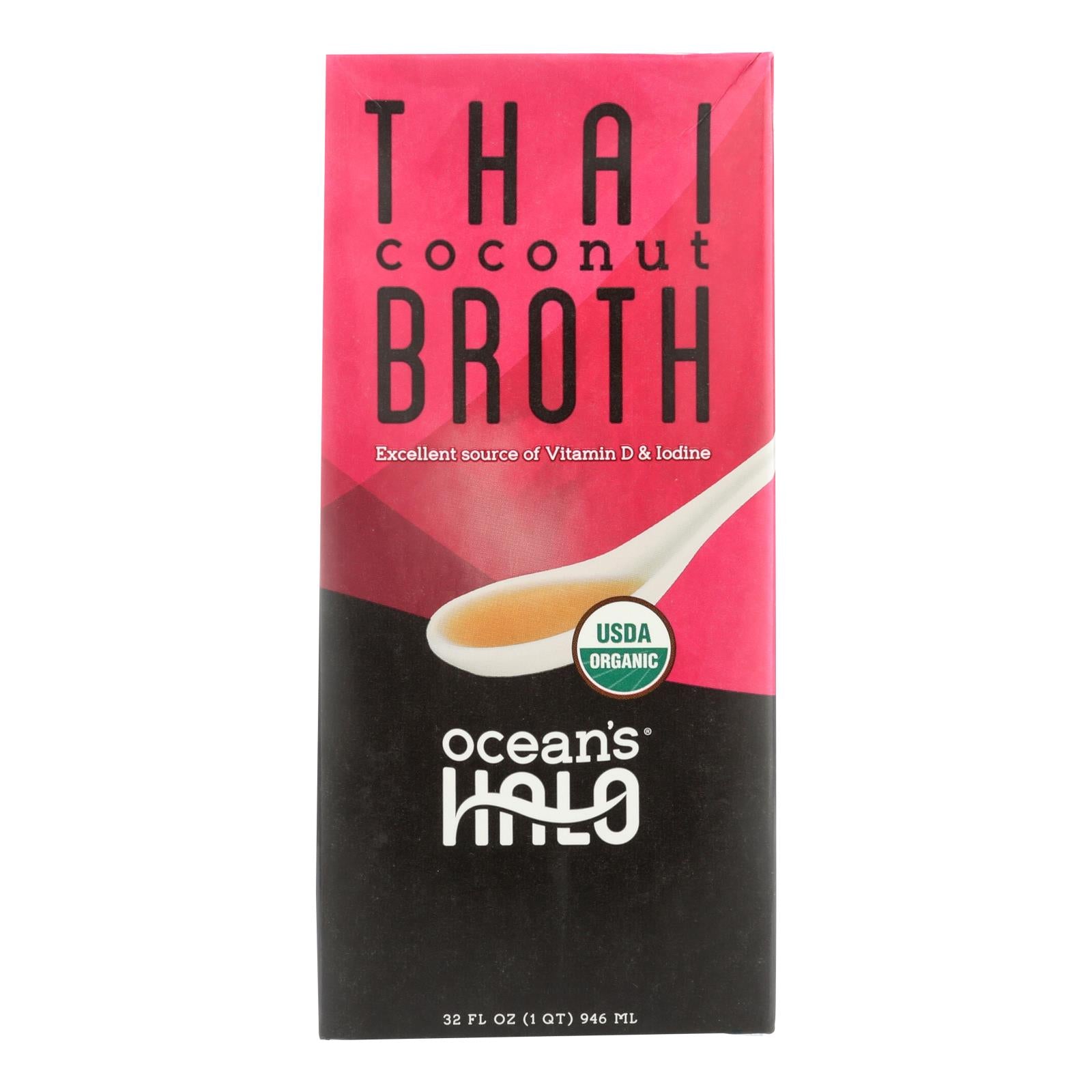 Ocean's Halo Broth Thai Coconut - Case of 6 - 32 Fluid Ounce
