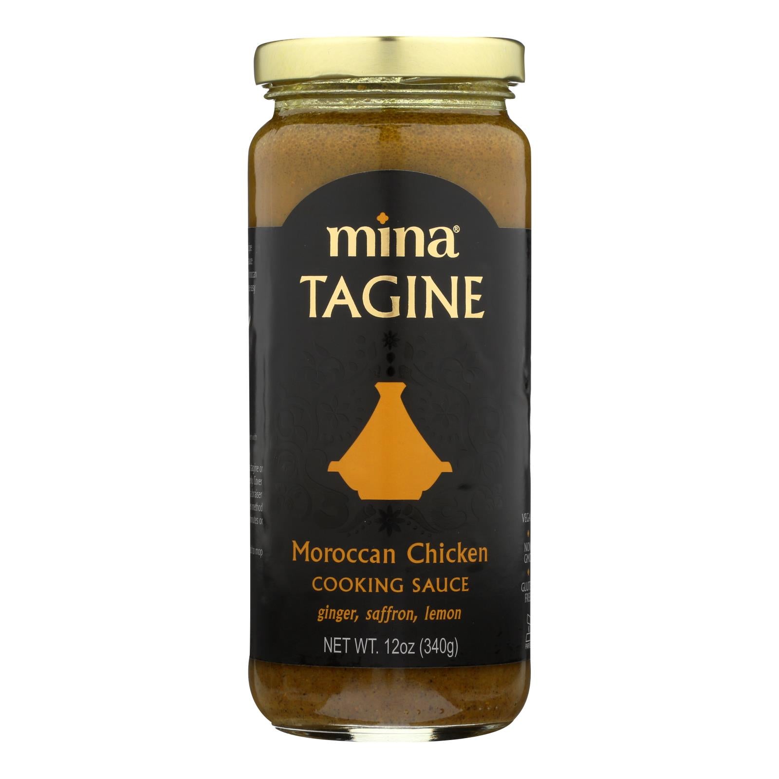 Mina's Moroccan Tagine Chicken Cooking Sauce - Case of 6 - 12 Ounce