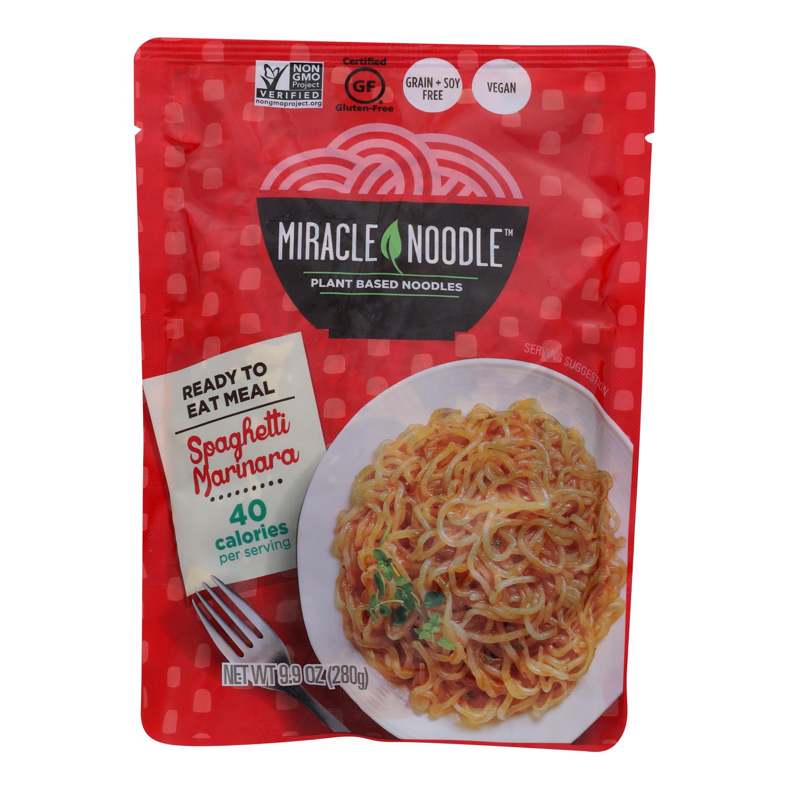 Miracle Noodle - Rte Meal Spag Marinara - Case of 6-9.9 Ounce