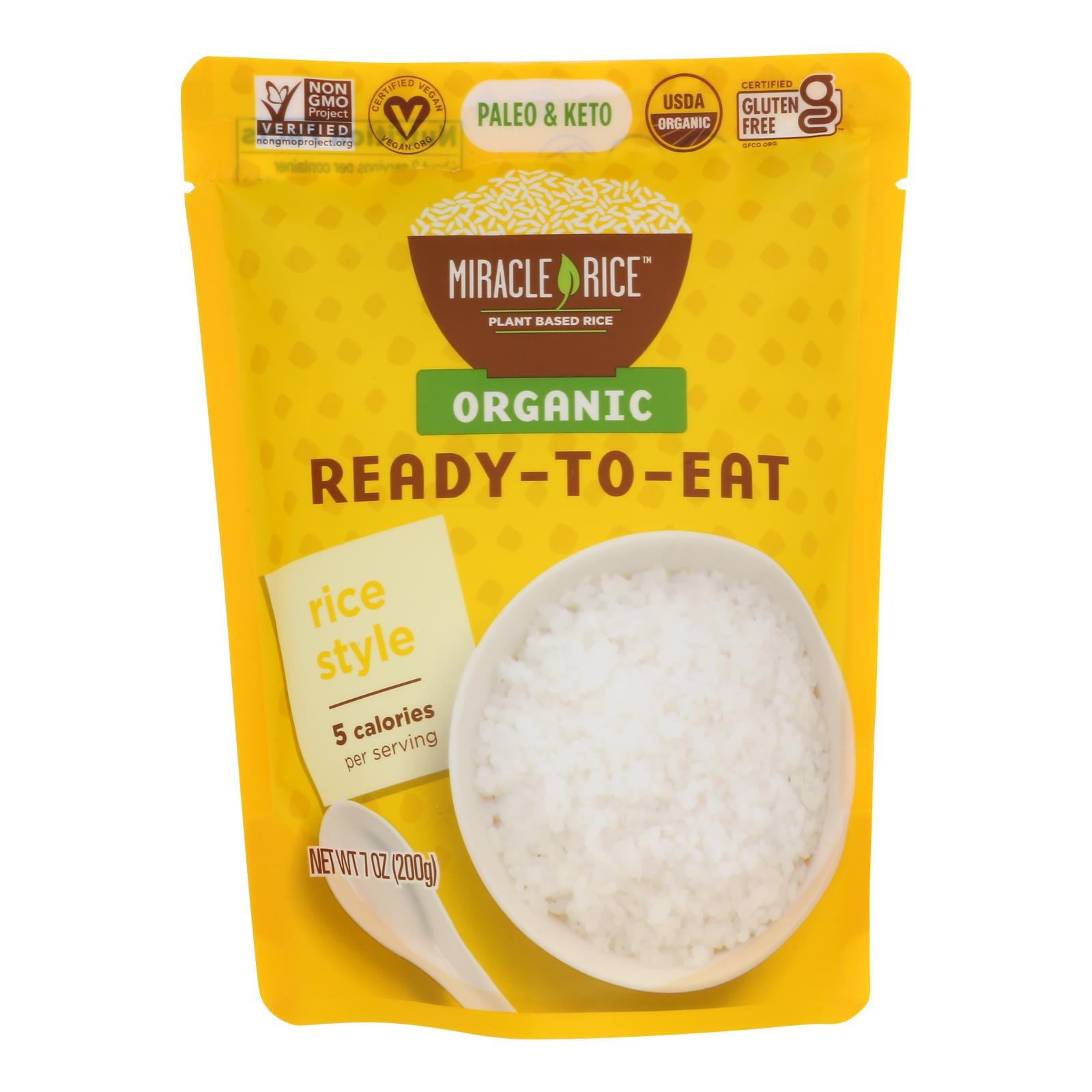 Miracle Noodle - Rte Meal Rice Style - Case of 6-7 Ounce