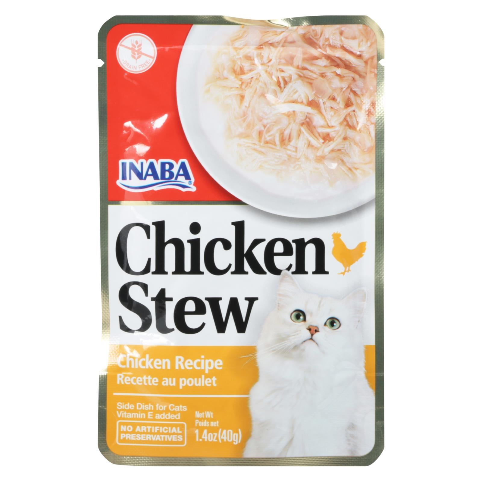 Inaba - Cat Food Chicken Stew - Case of 8-1.4 Ounce