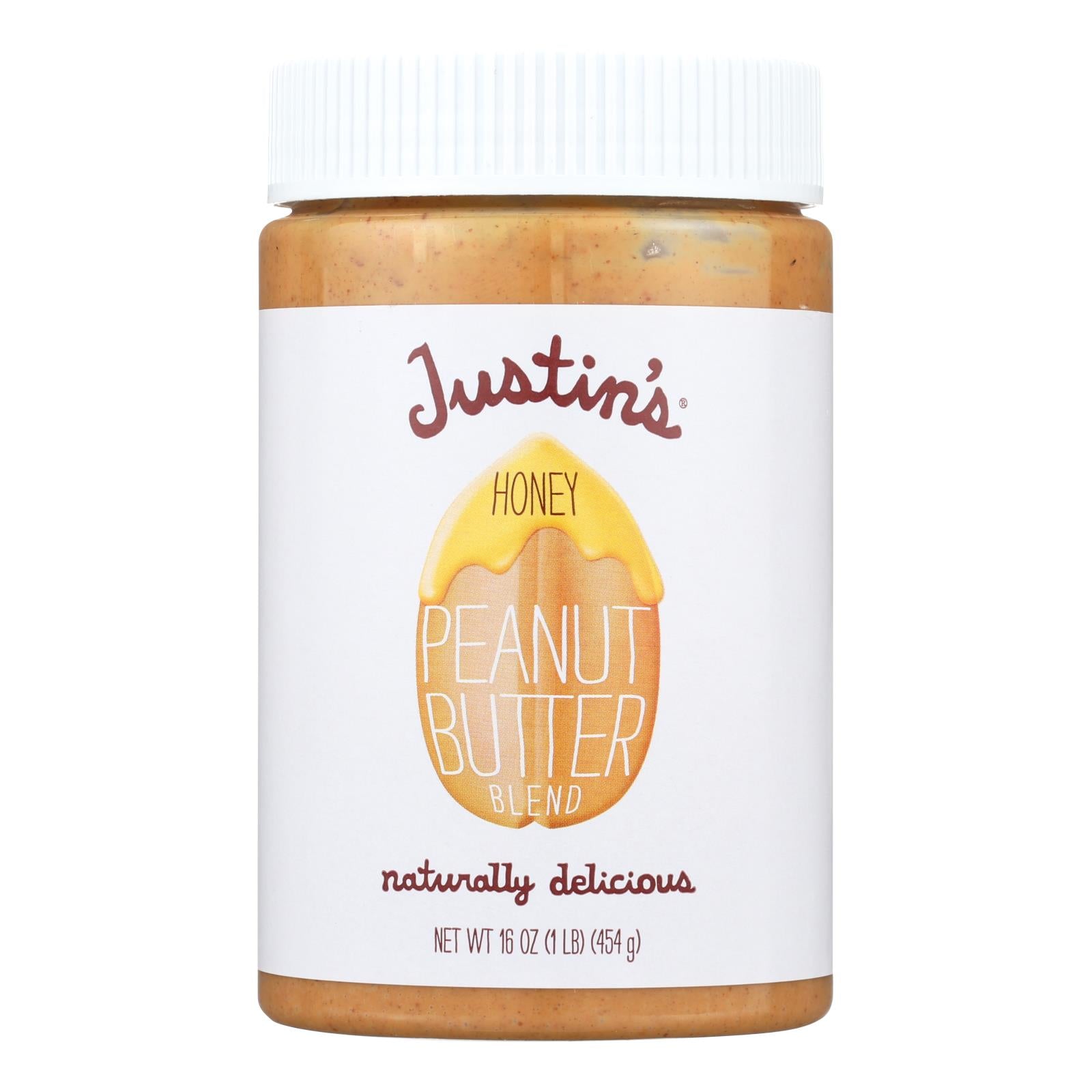 Justin's Nut Butter Peanut Butter - Honey - Case of 12 - 16 Ounce.