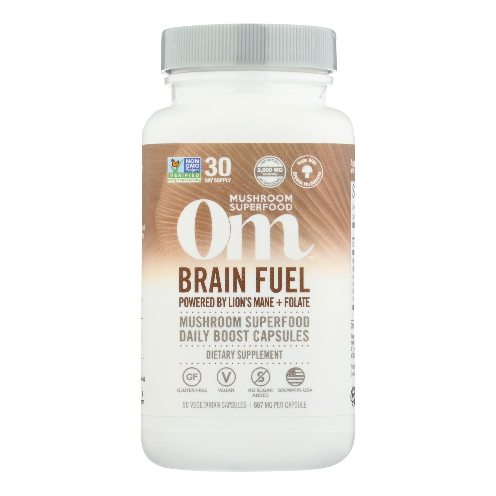 Om - Mush Sprfd Brain Fuel - 1 Each - 90 Count