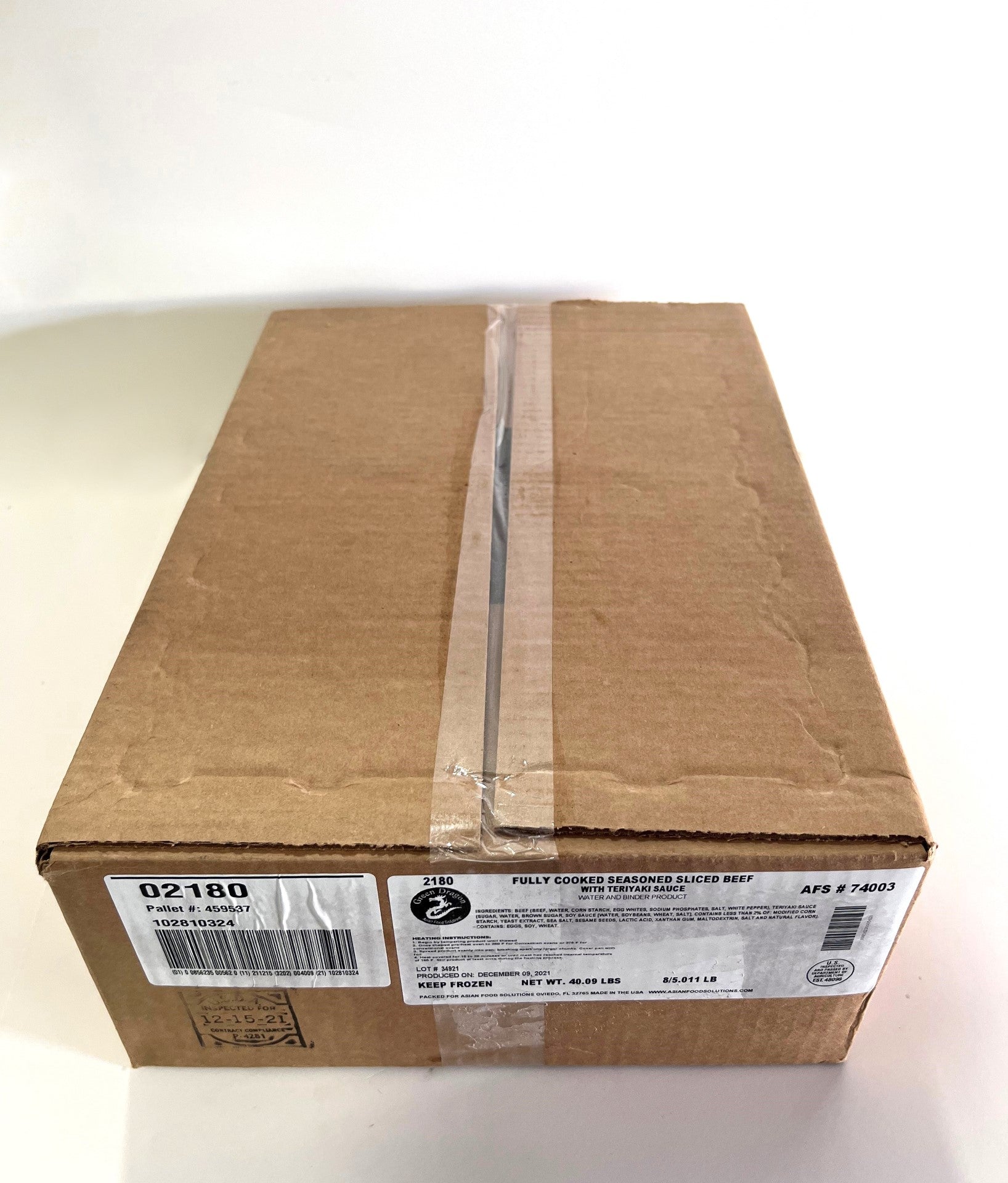 Green Dragon Teriyaki Beef 5.01 Pound Each - 8 Per Case.