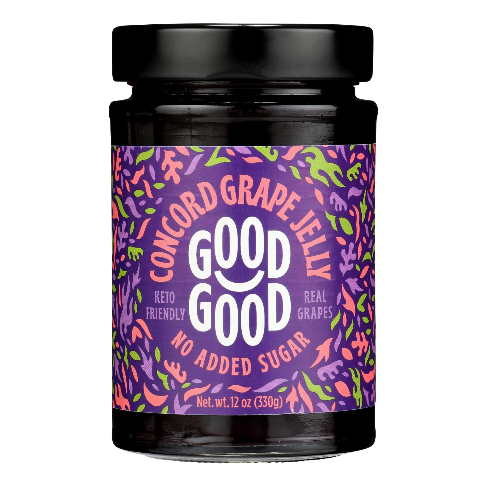 Good Good - Jelly Concrd Grpe No Sugar - Case of 6-12 Ounce