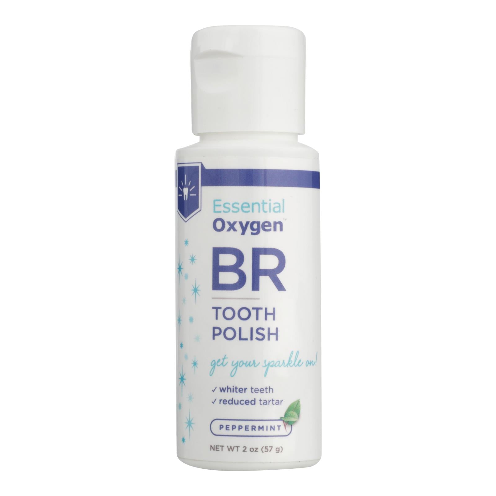 Essential Oxygen Tooth Polish - Mint - Case of 1 - 2 Ounce.