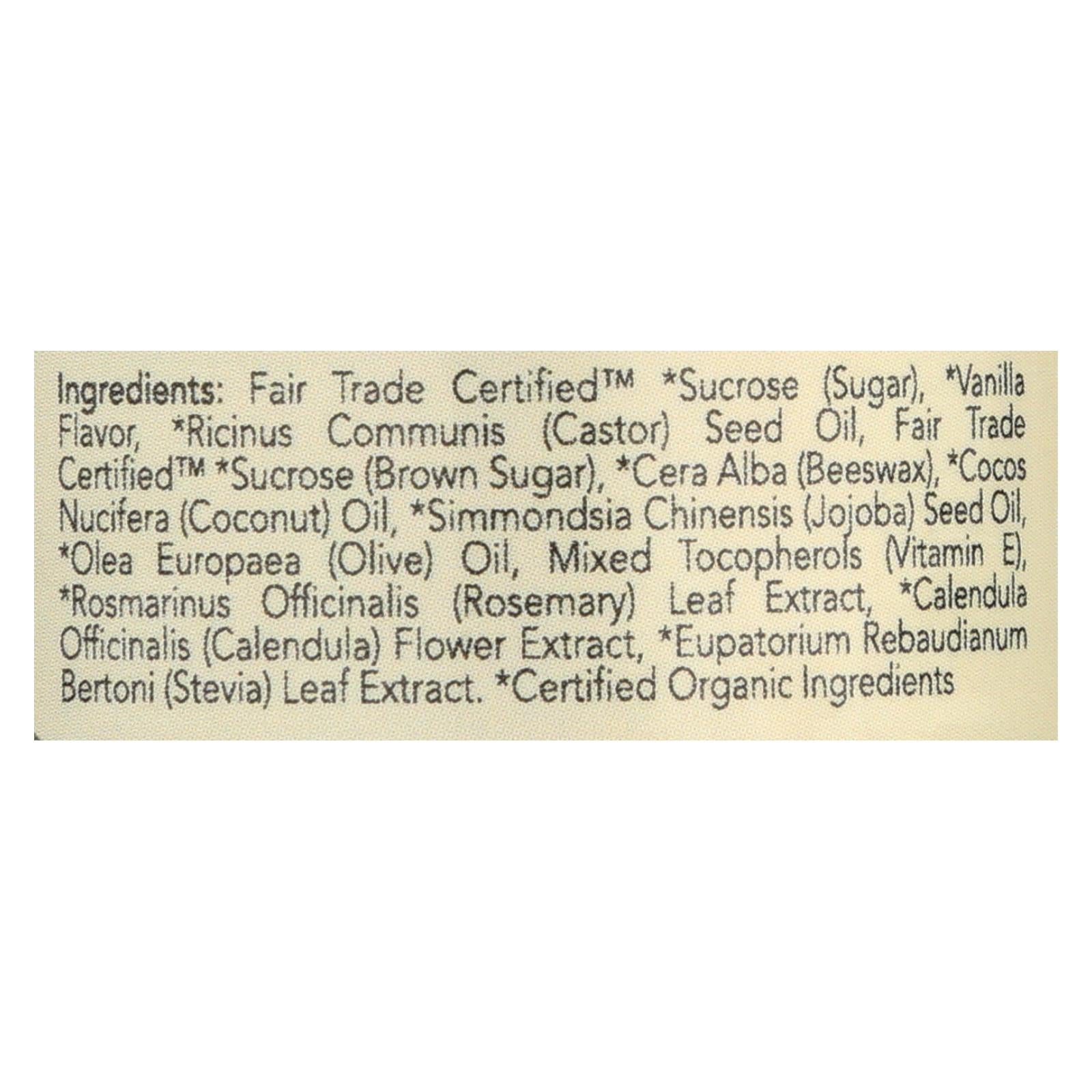 Ecolips Organic Lip Scrub - Brown Sugar - Case of 6 - 0.5 Ounce.