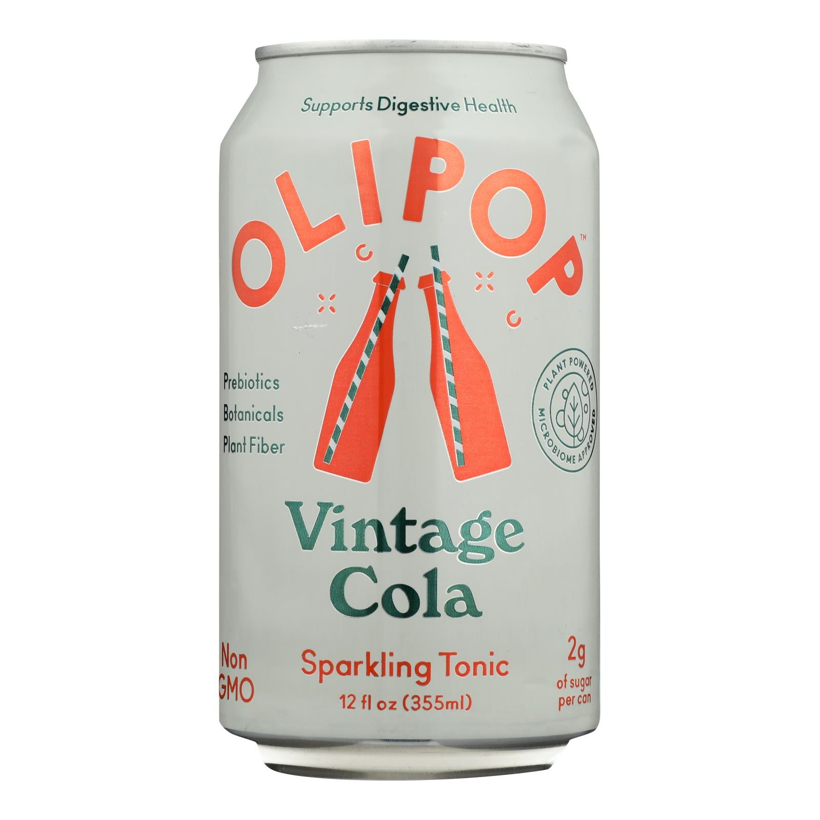 Olipop - Vintage Cola, 12 Fluid Ounces, 12 Per Case