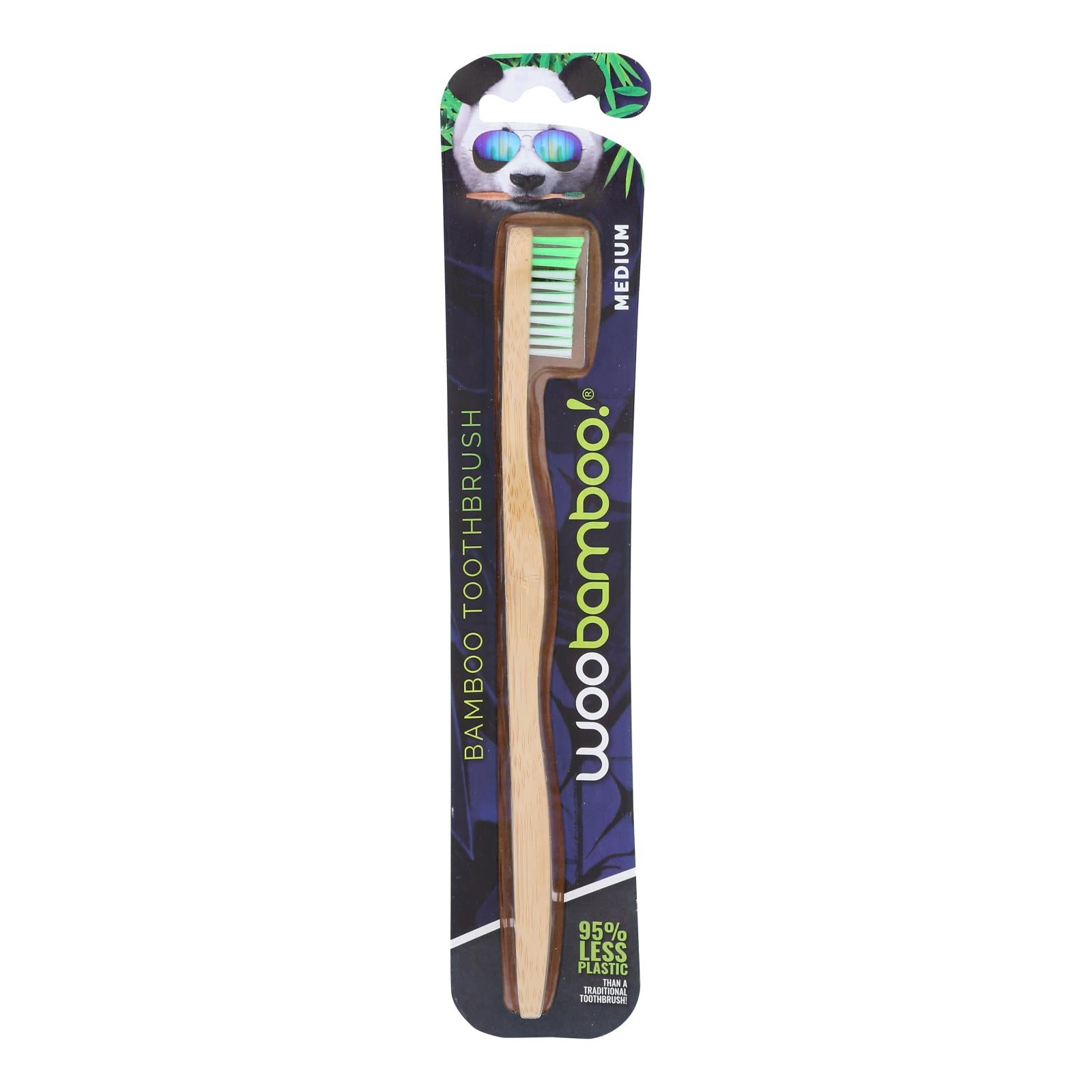 Woobamboo! Adult Medium Toothbrushes - Case of 6 - Count