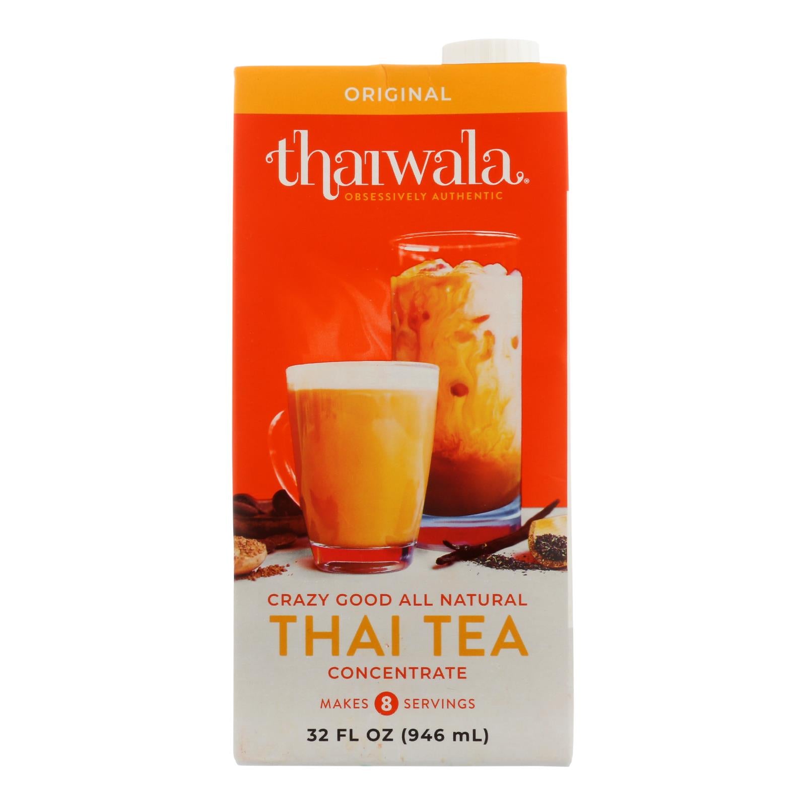 Thaiwala - Tea Thai All Natural Concent - Case of 6 - 32 Fluid Ounce