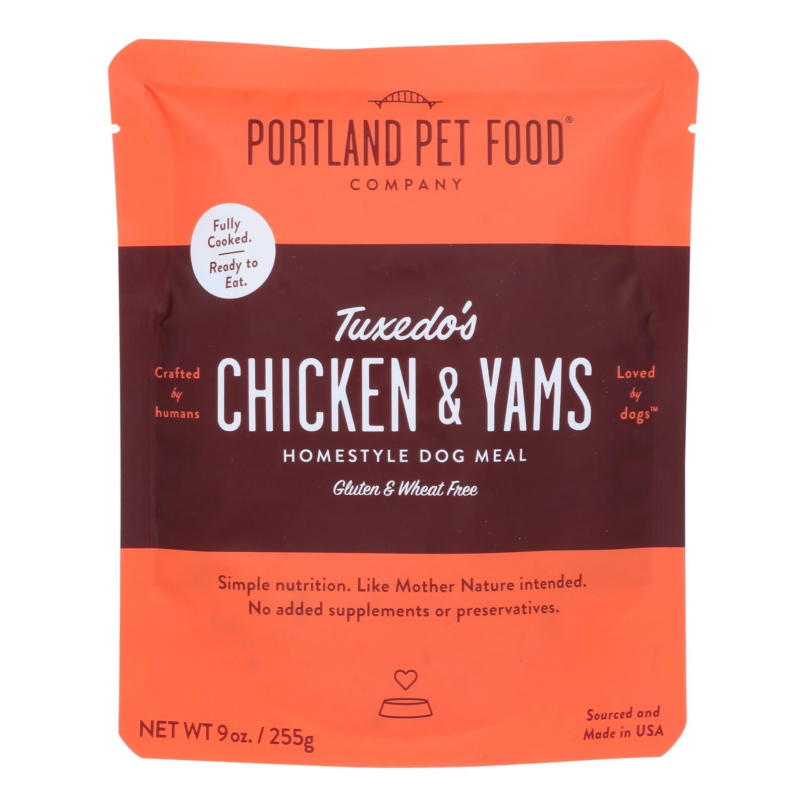 Portland Pet Food Company - Dog Meal Hmstyl Chicken Yams - Case of 8-9 Ounce