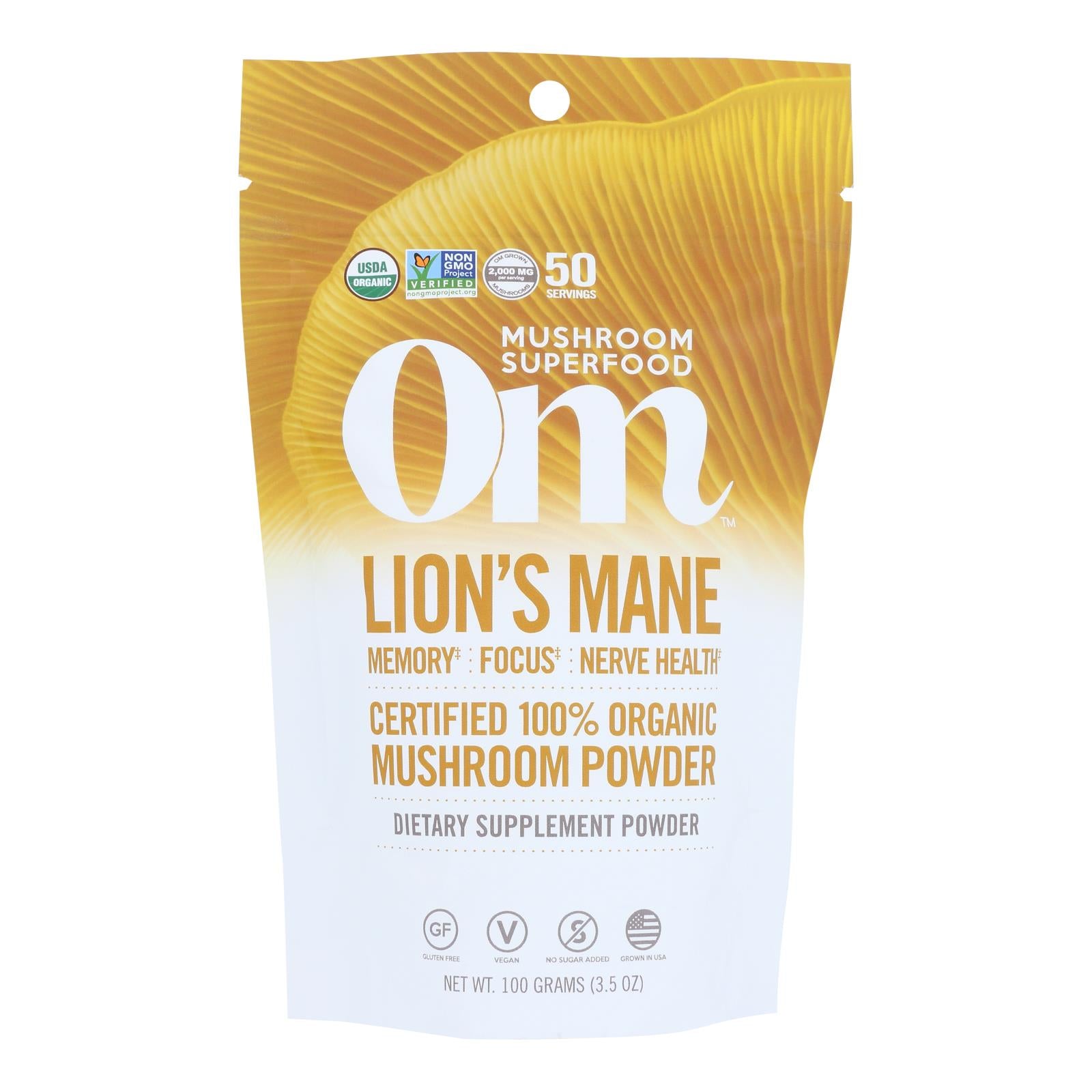 Om Organic Mushroom Powder - 1 Each - 3.5 Ounce
