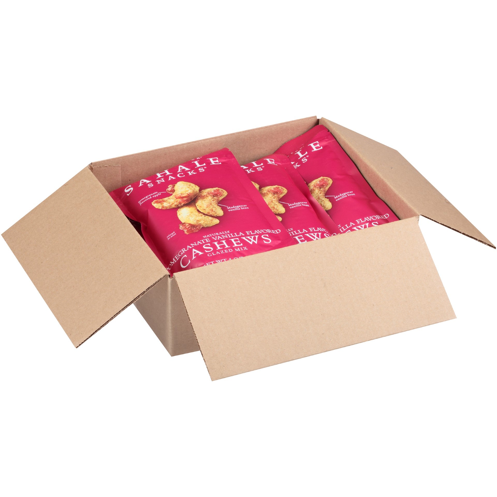 Sahale Cashew Pomegranate Count 4 Ounce Size - 6 Per Case.
