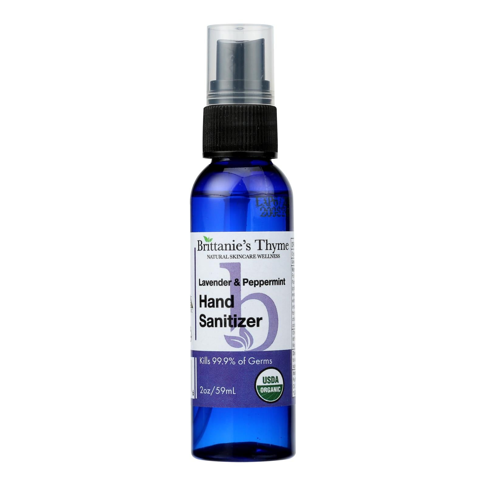 Brittanie's Thyme - Organic Hand Sanitizer - Lavender - 2 Ounce.