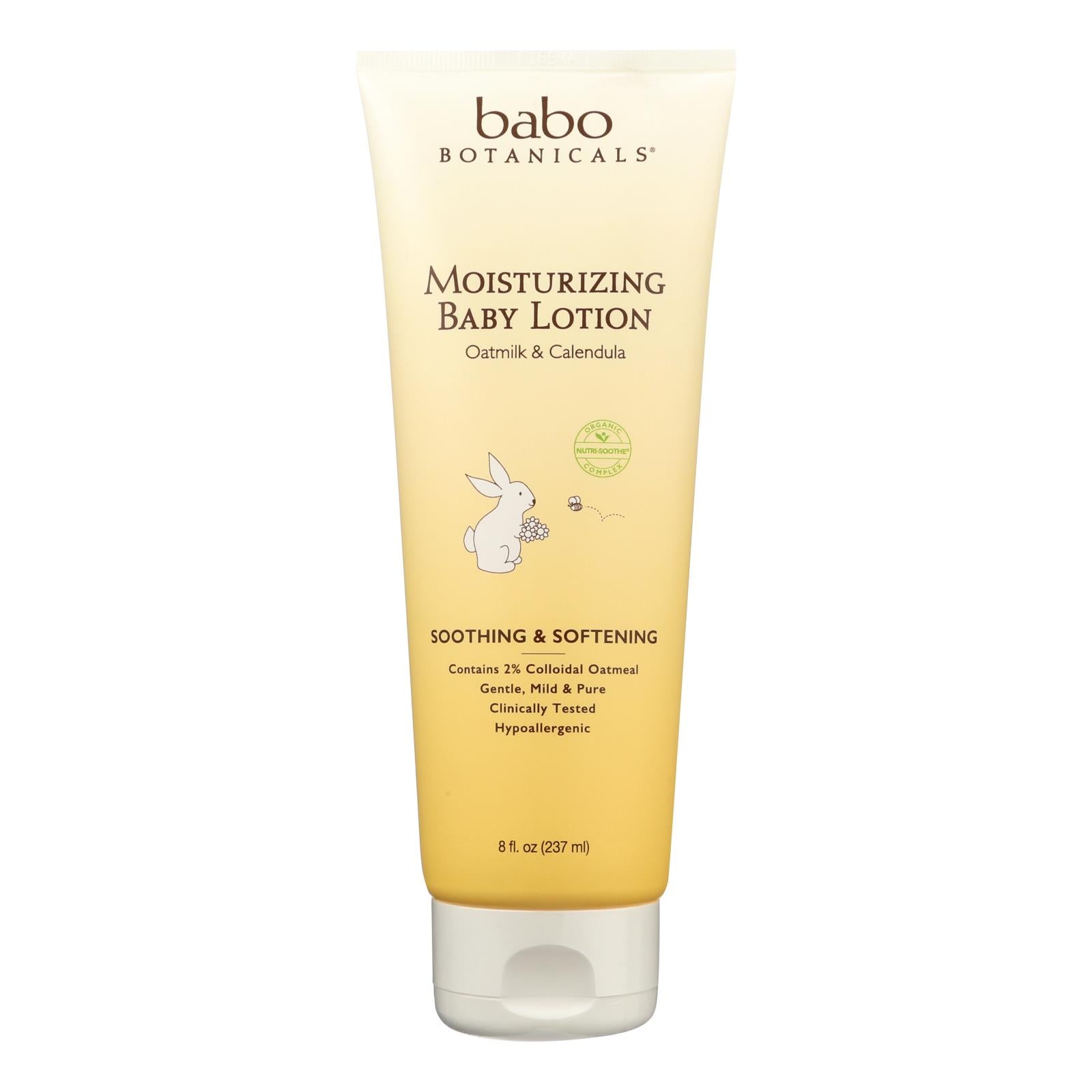 Babo Botanicals - Oatmilk Calendula Moisturizing Baby Lotion - 8 fl Ounce