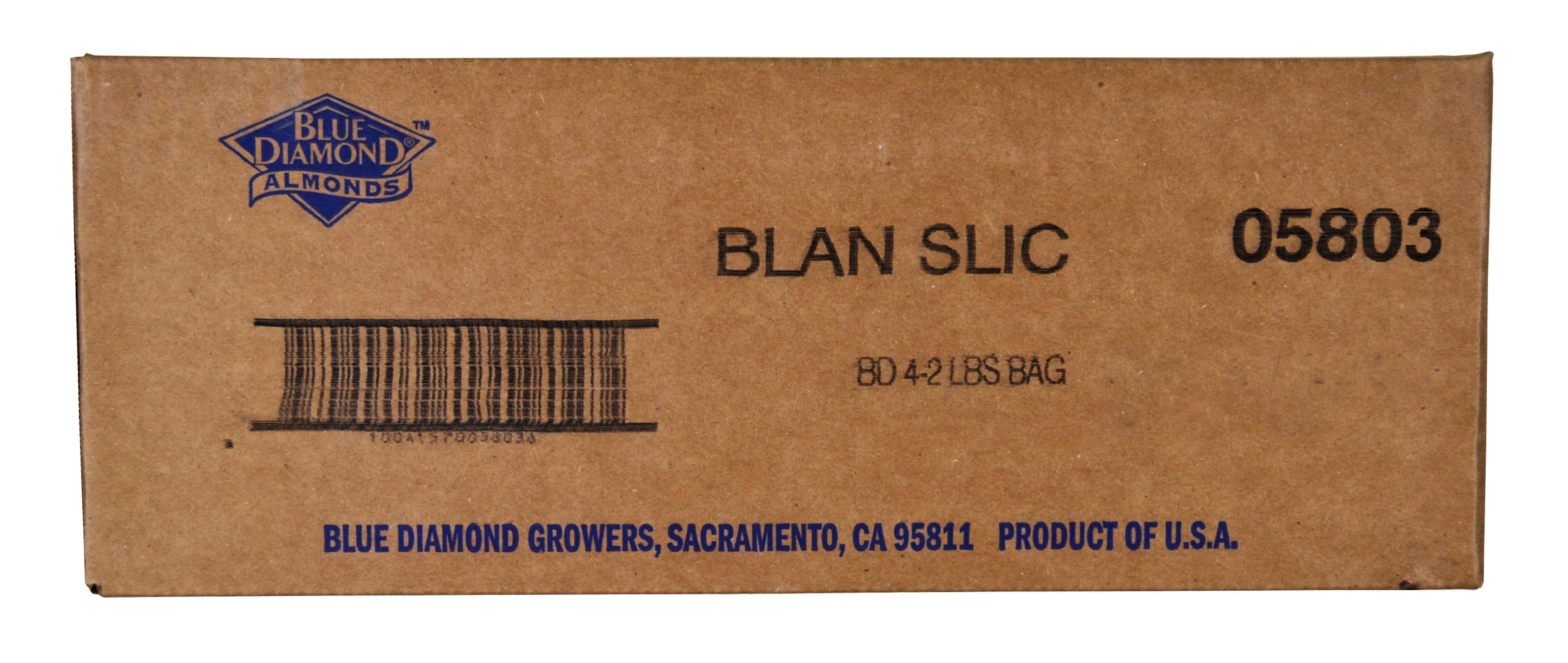 Blue Diamond Almonds Almonds Blanched Sliced 2 Pound Each - 4 Per Case.