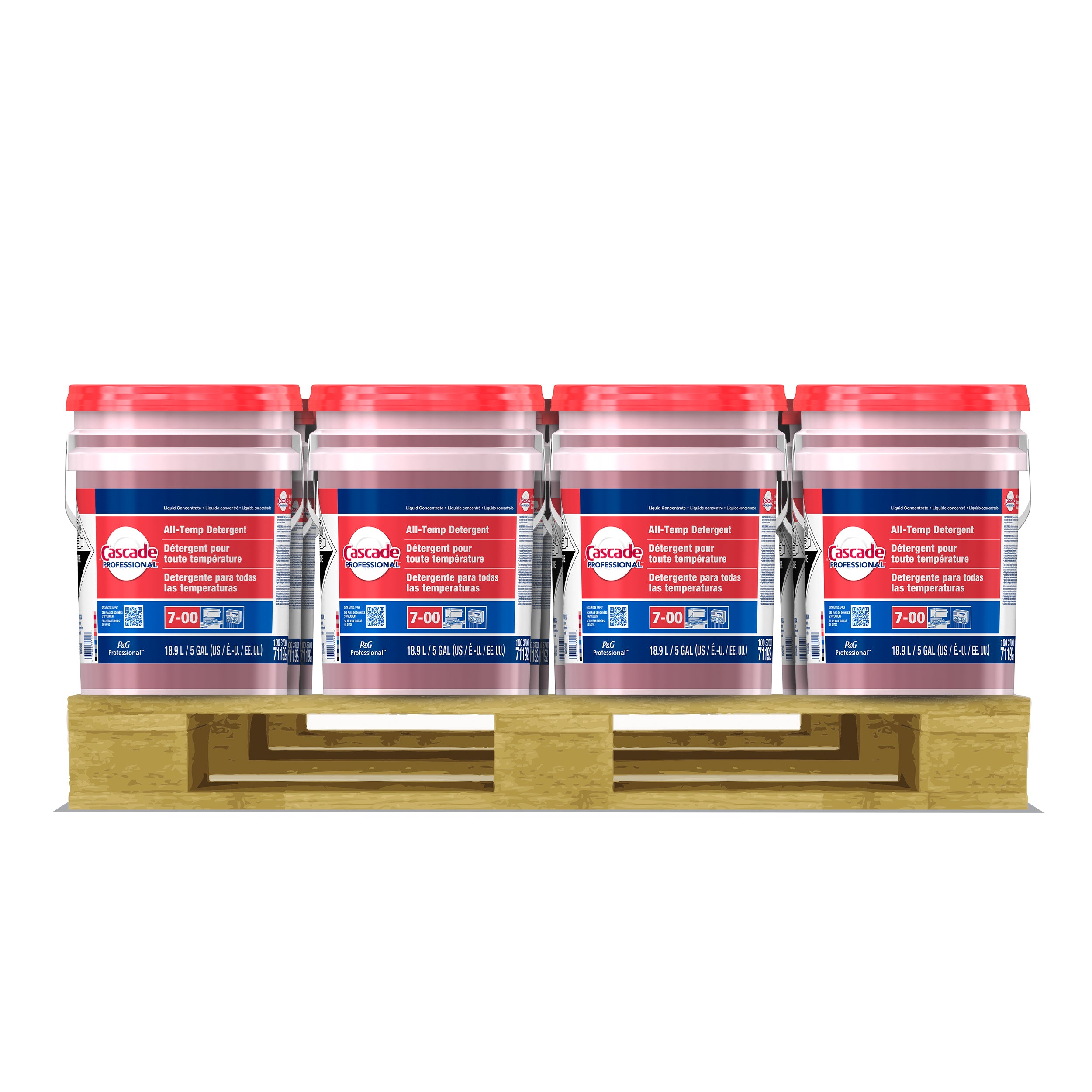 Cascade Professional All Temp Detergent Concentrate Closed Loop Gal 5 Gallon - 1 Per Case.