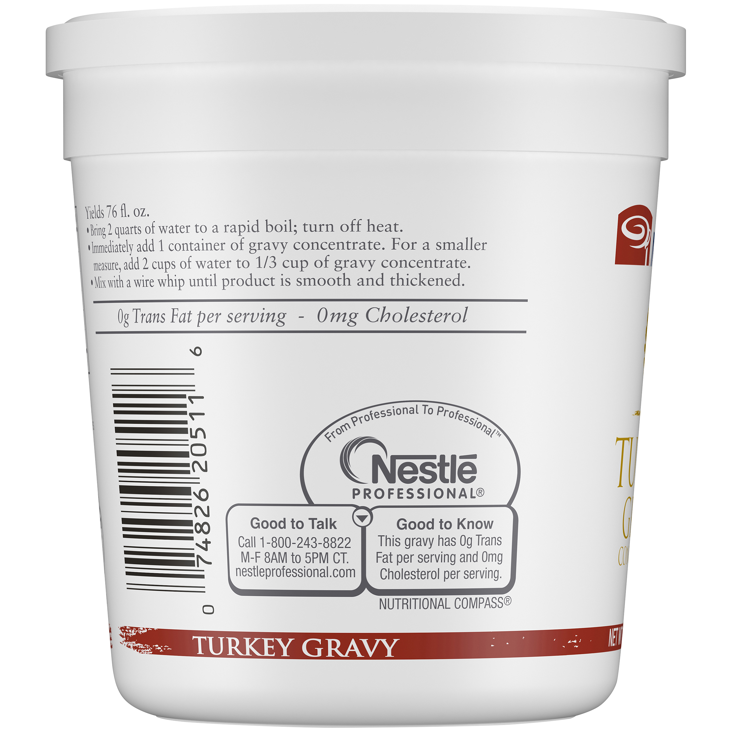 Minor's Turkey Gravy Concentrate (No Added Msg) 13.6 Ounce Size - 6 Per Case.