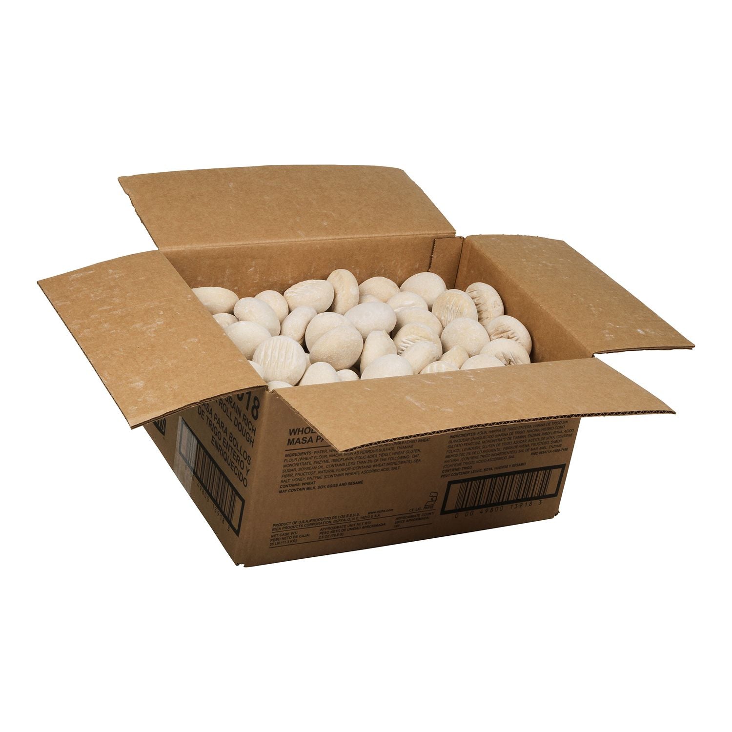 Dinner Roll Dough Whole Grain Proof N Bake 2.5 Ounce Size - 160 Per Case.