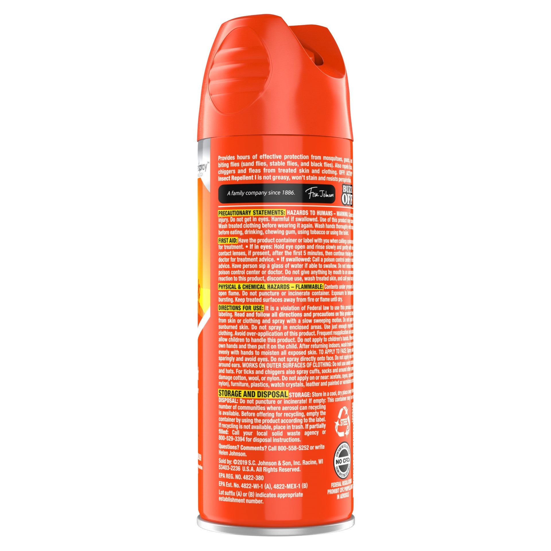 Off Active Insect Repellent 6 Ounce Size - 12 Per Case.