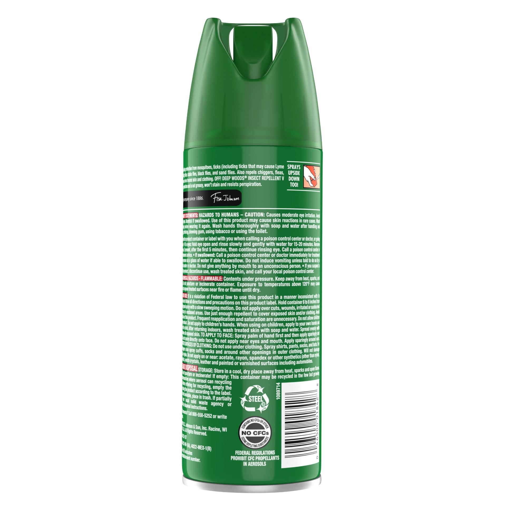Off Aerosol Deep Wood Scented 6 Ounce Size - 12 Per Case.