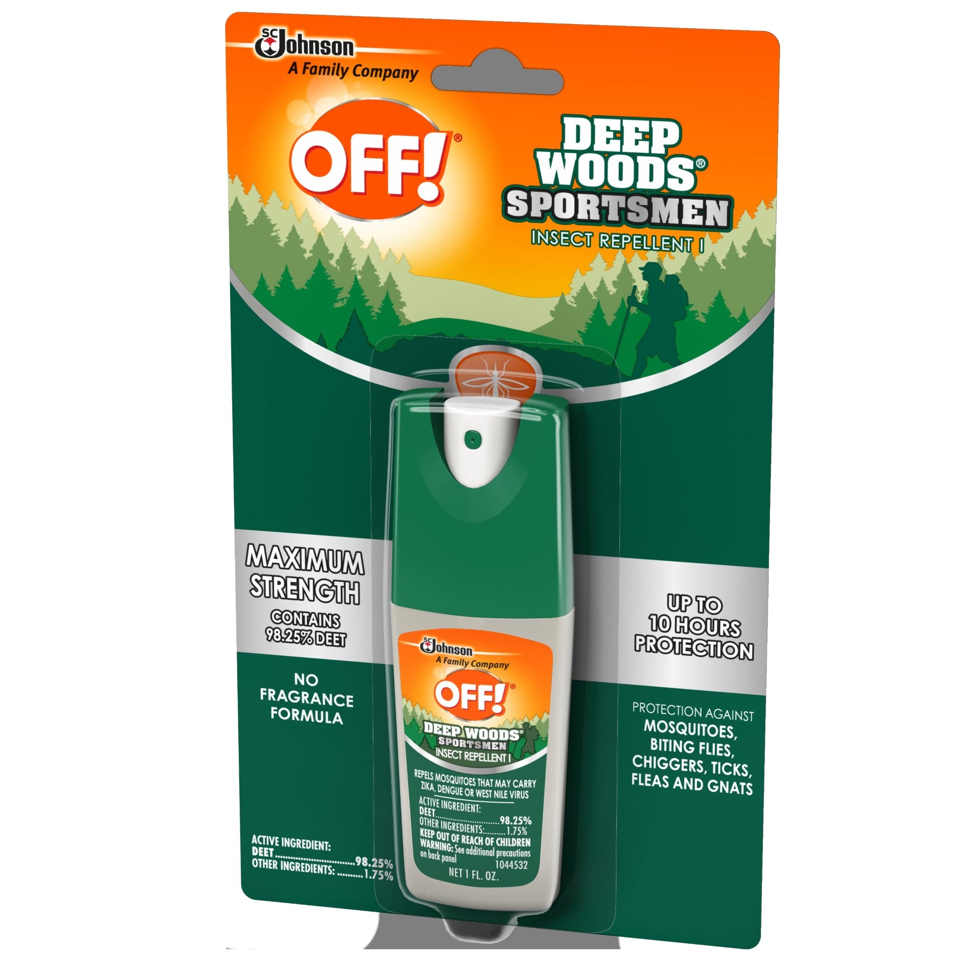 Off Deep Woods Off Sportsman Spritz 1 Fluid Ounce - 12 Per Case.