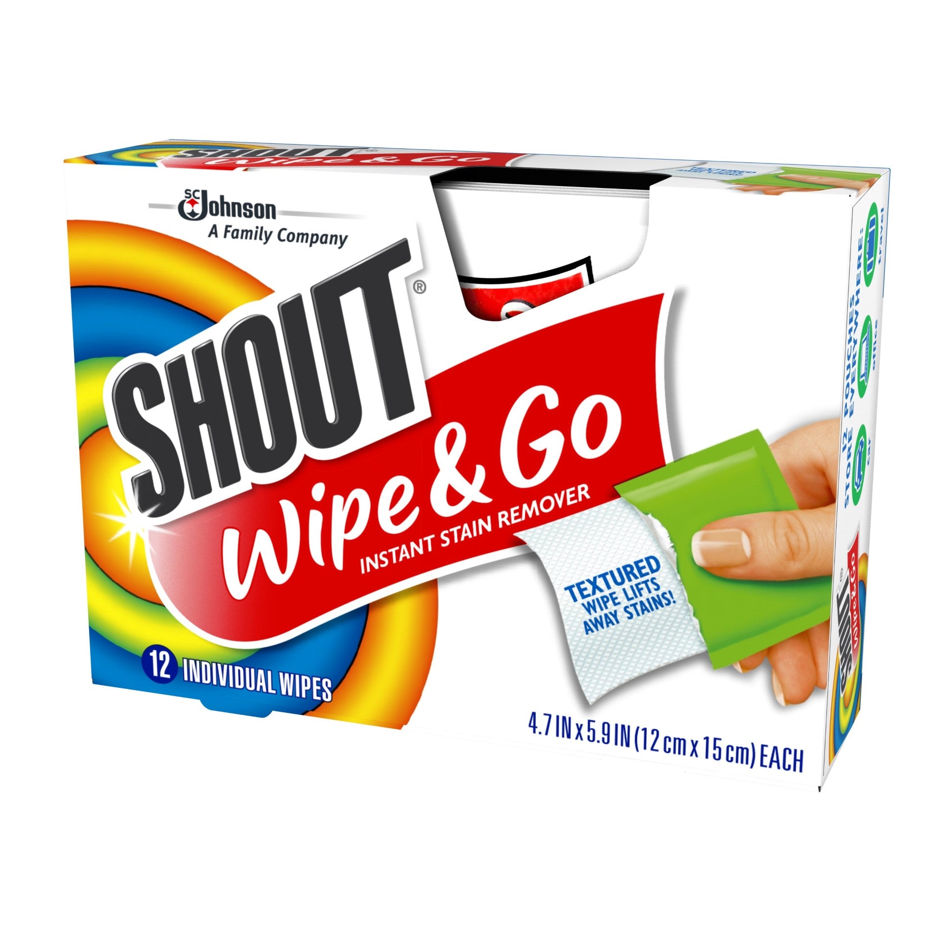 Shout Wipes 12 Each - 12 Per Case.