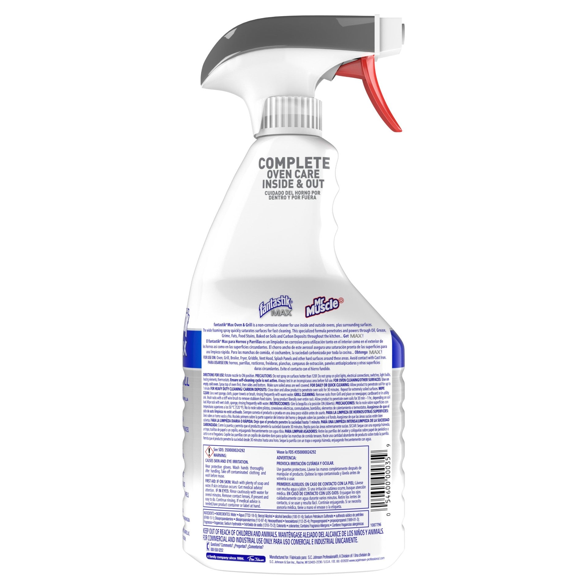 Fantastik Max Oven And Grill Cleaner 32 Fluid Ounce - 8 Per Case.