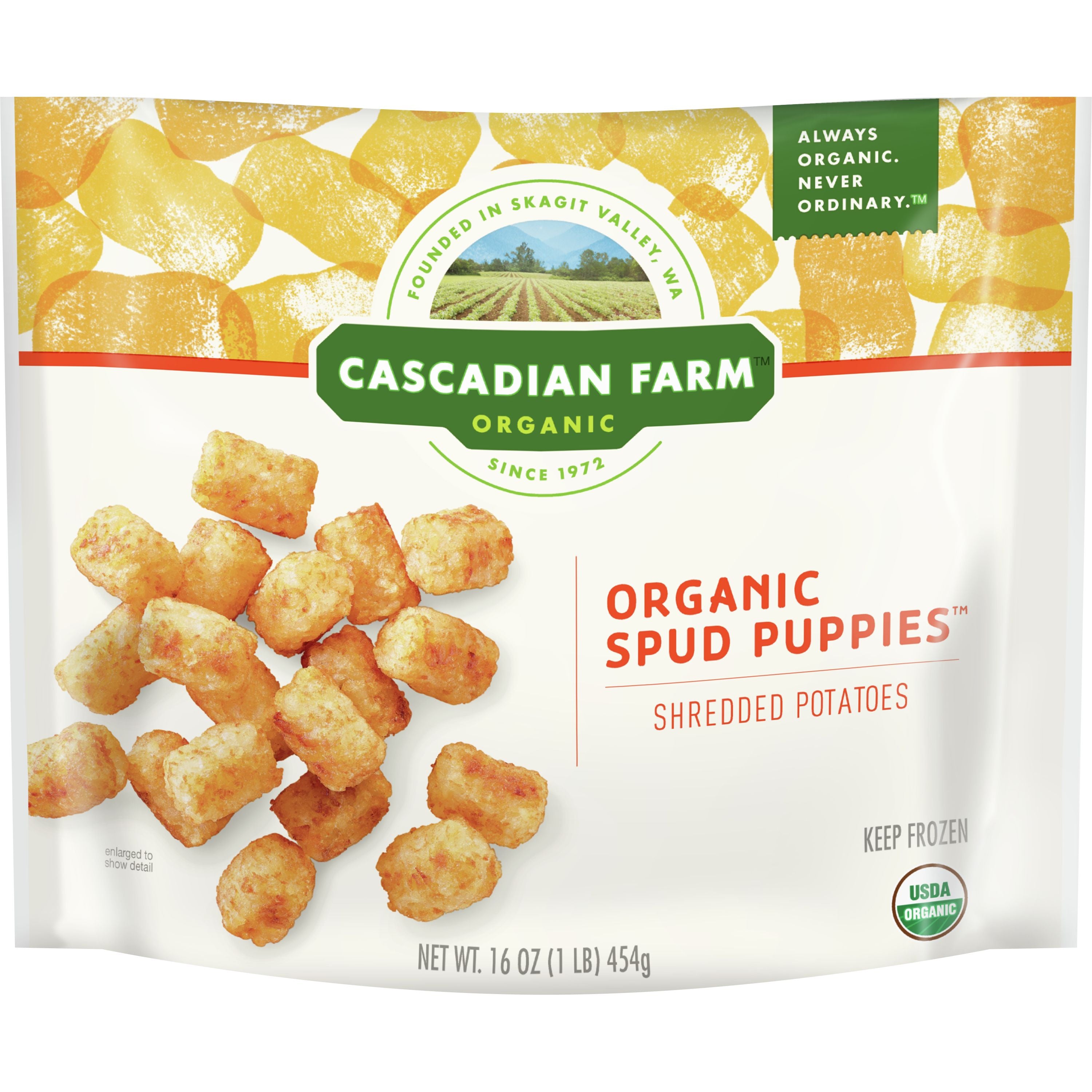 Cascadian Farm™ Organic Frozen Vegetablesspud Puppies Potatoes 16 Ounce Size - 12 Per Case.