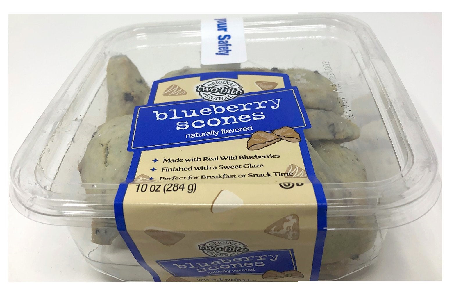 Two Bite® Blueberry Scones 10 Ounce Size - 24 Per Case.