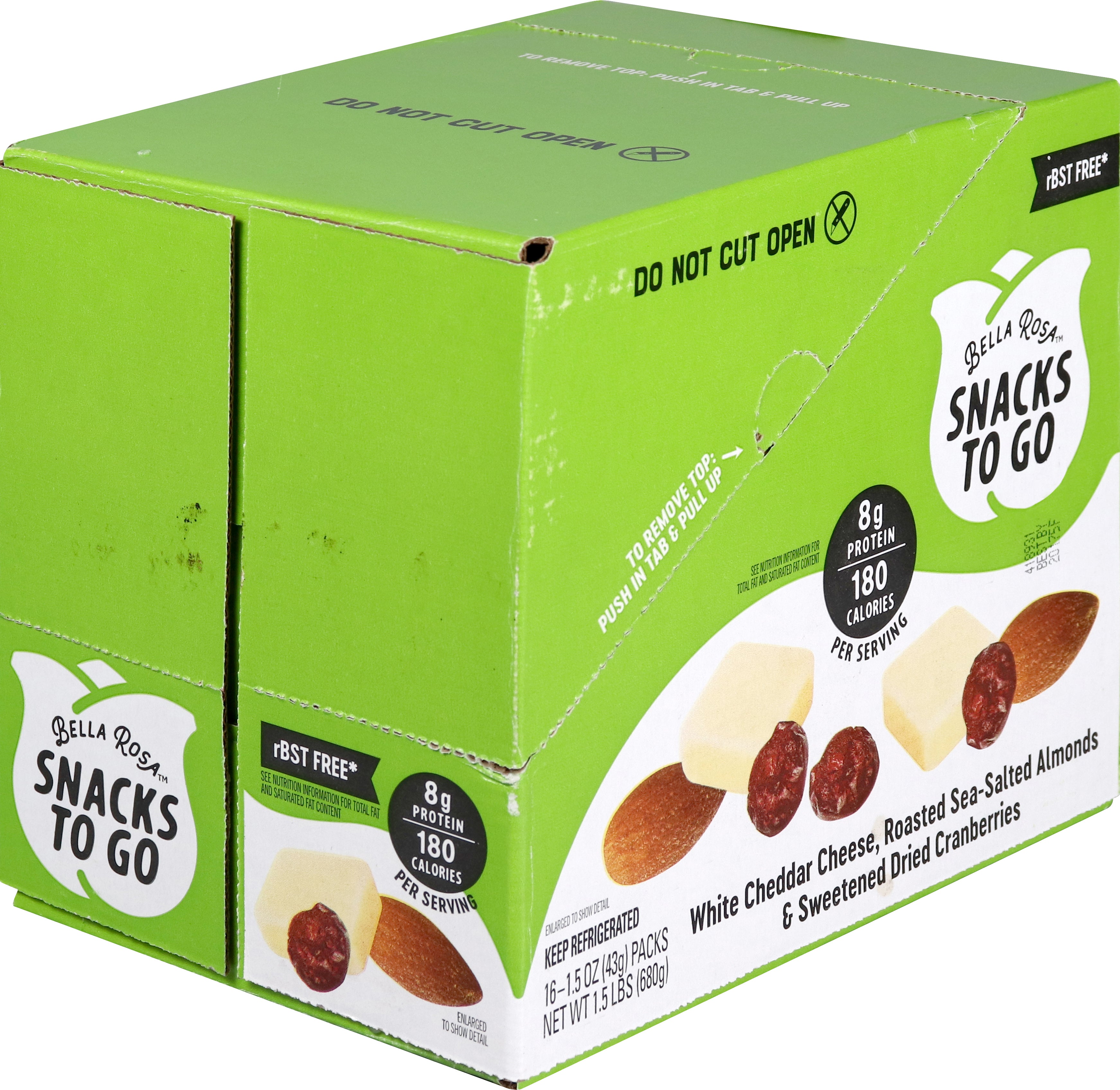 Snacks To Go White Cheddar 1.5 Ounce Size - 16 Per Case.