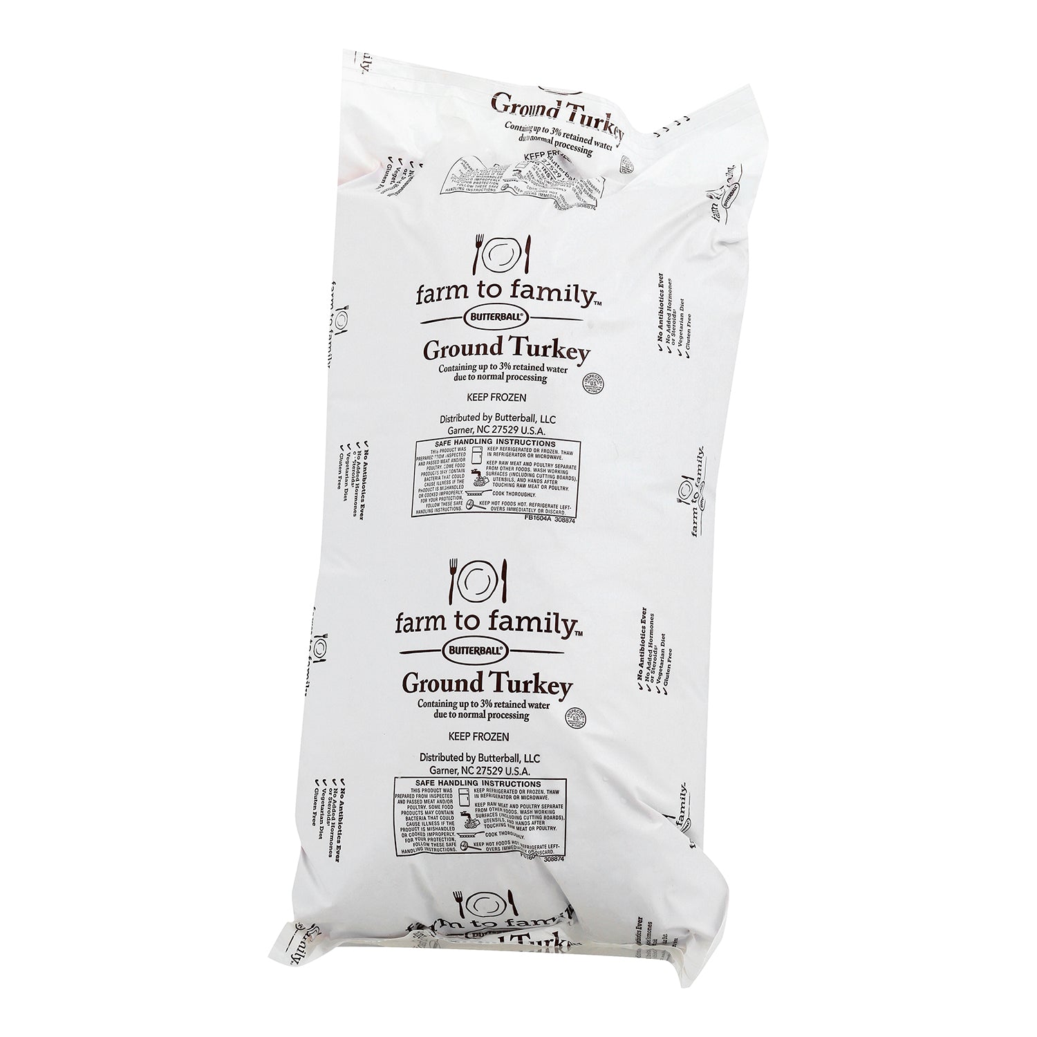Nae Coarse Ground Turkey 10 Pound Each - 2 Per Case.