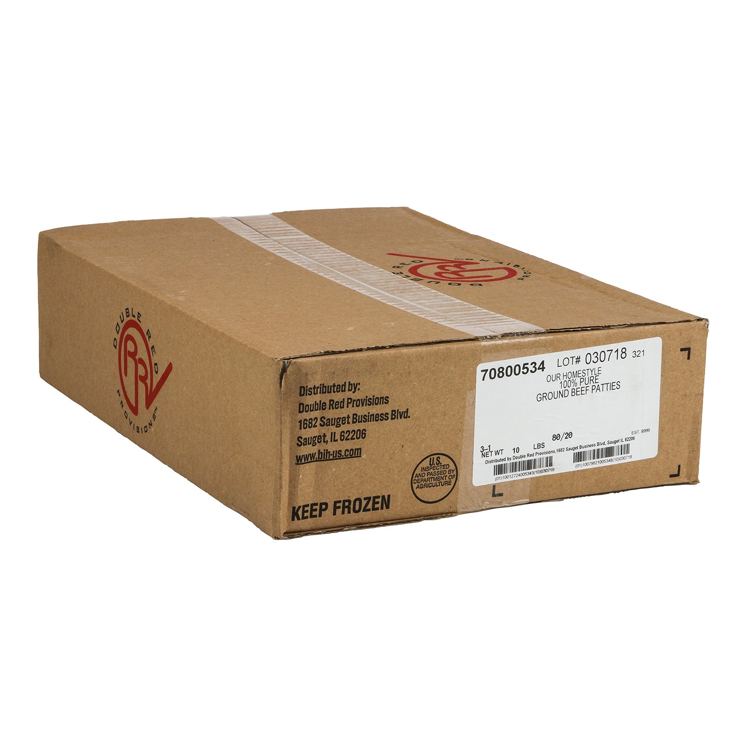 Beef Patties Frozen Ground 5.33 Ounce Size - 30 Per Case.