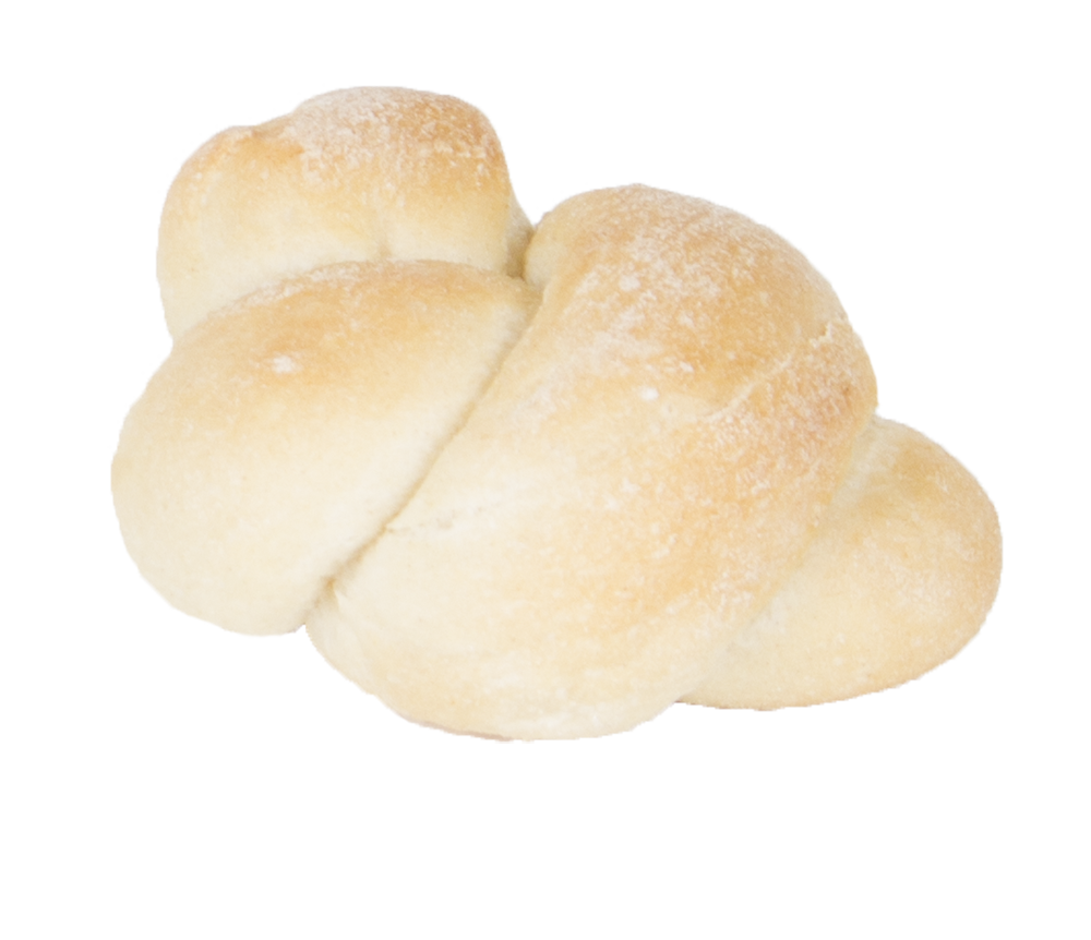 Wenner Bakery Baked Dough Knot Roll 1.4 Ounce Size - 200 Per Case.