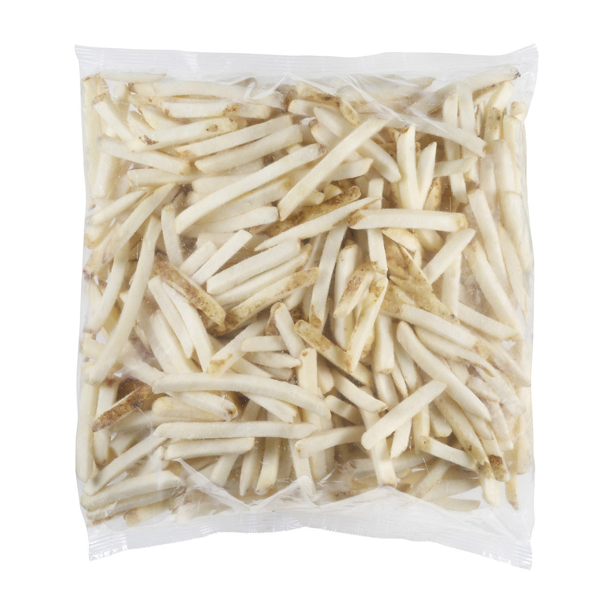 Simplot Select Recipe 8" Sea Salt Straightcut Fries Skin On 5 Pound Each - 6 Per Case.
