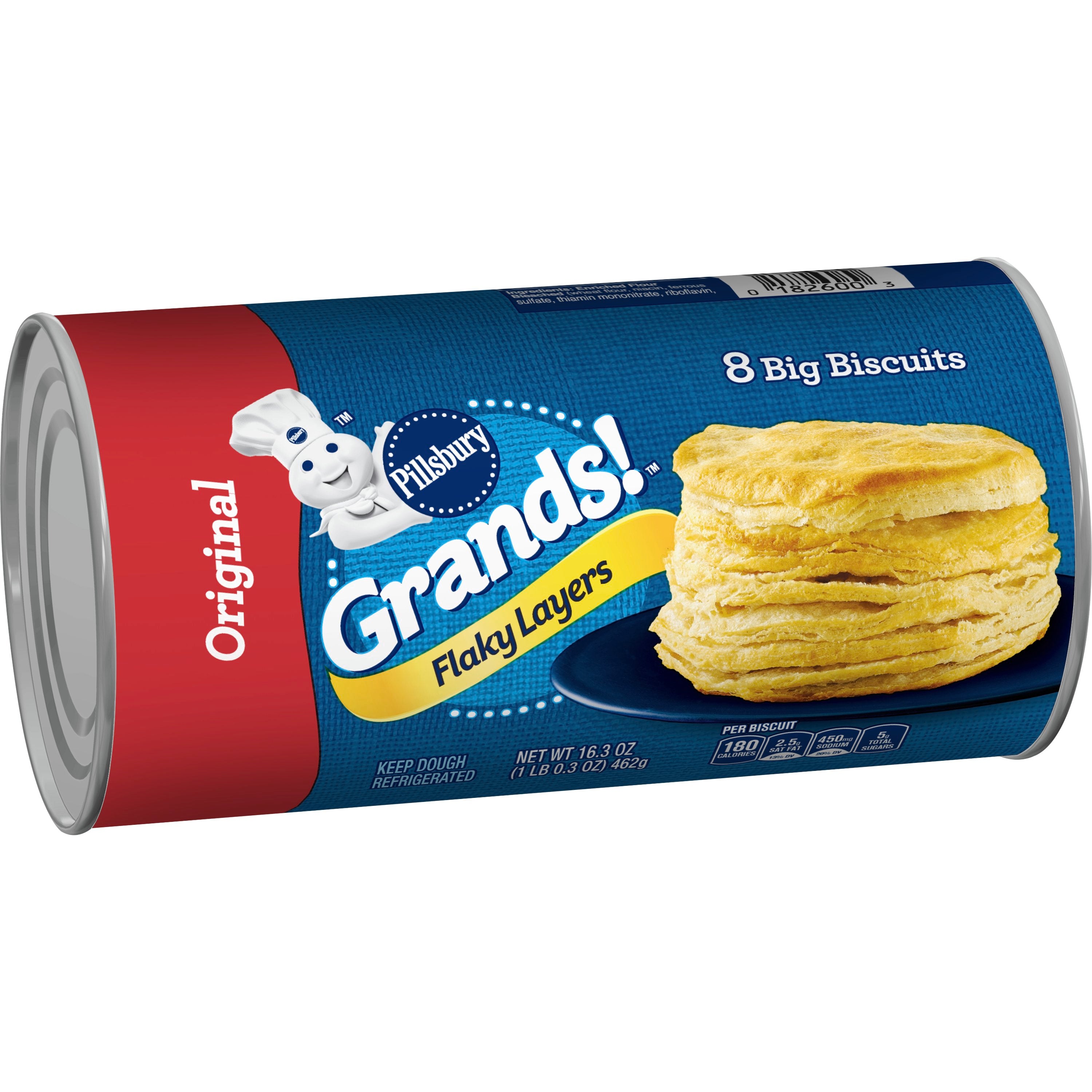 Pillsbury Biscuit Grands Flaky 16.3 Ounce Size - 12 Per Case.