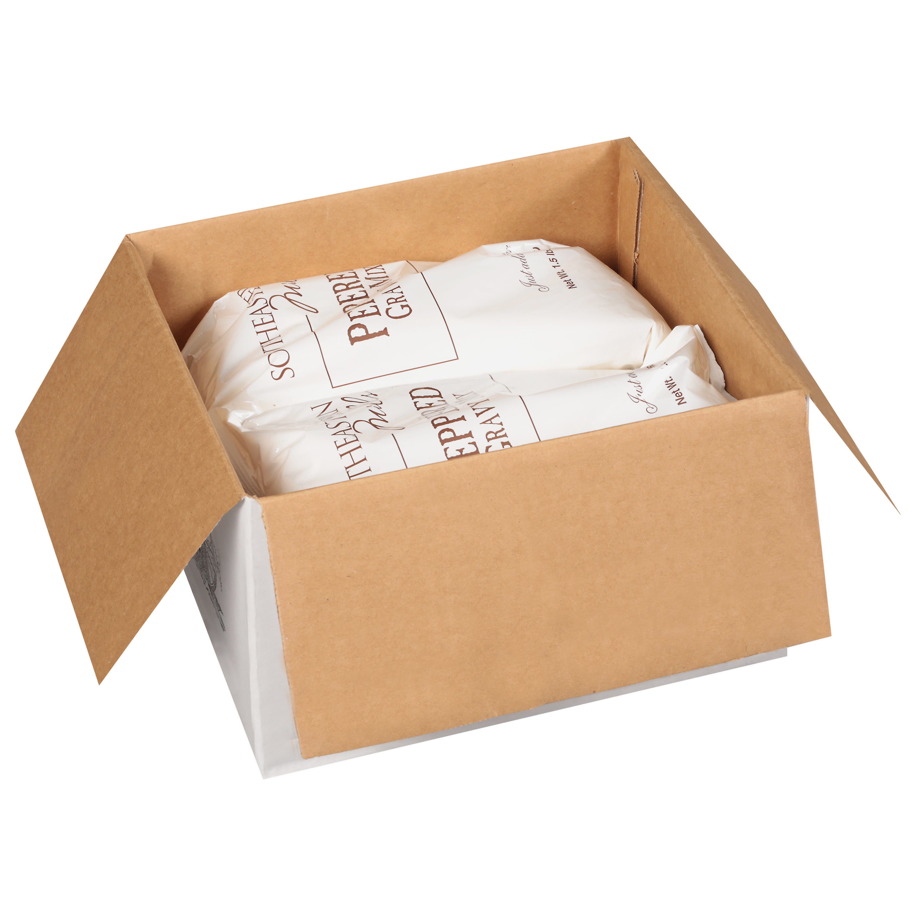 Southeastern Mills Mix Gravy Pepper Old Fashioned 1.5 Pound Each - 6 Per Case.