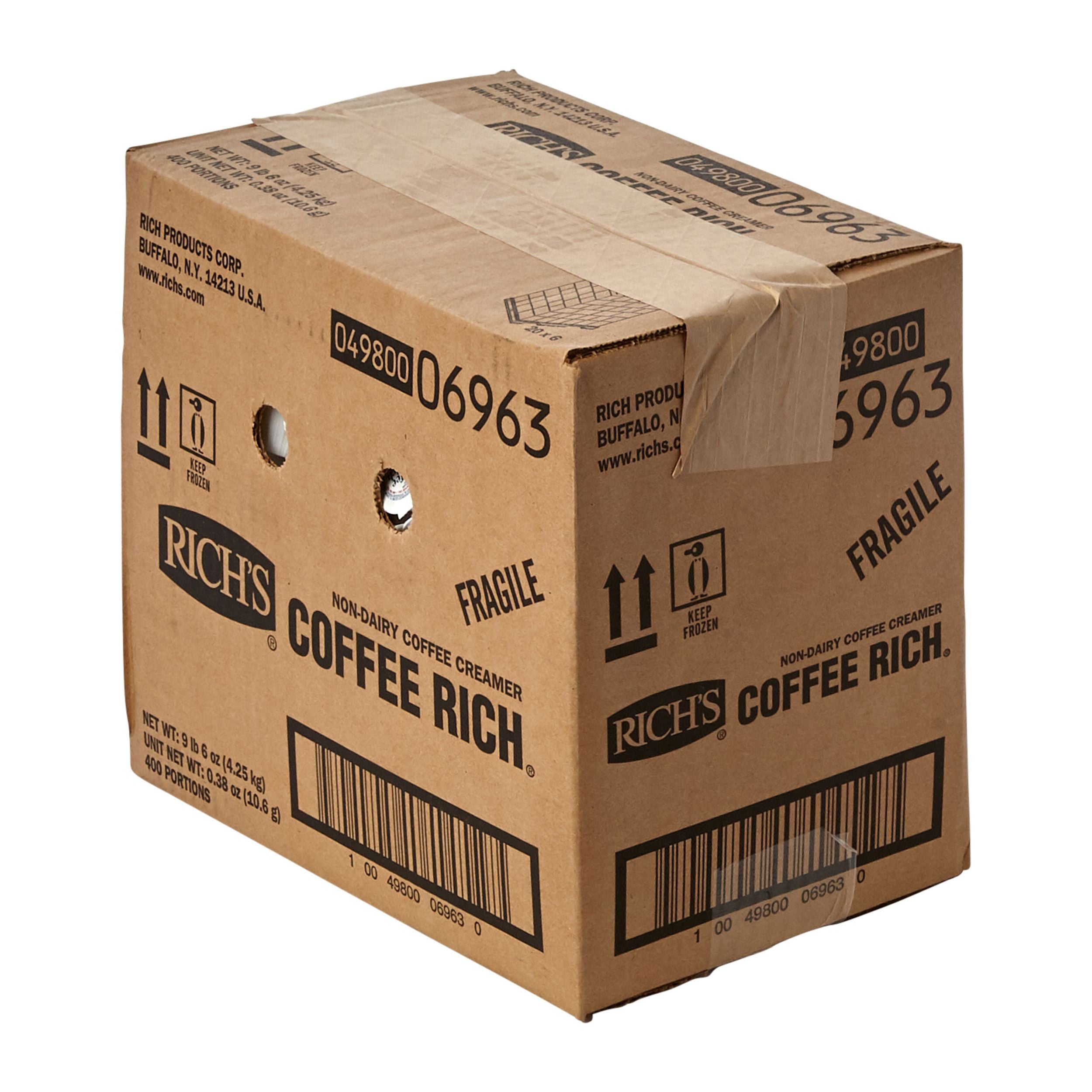 Creamer Liquid Non Dairy Coffee Rich Portions 0.375 Ounce Size - 400 Per Case.