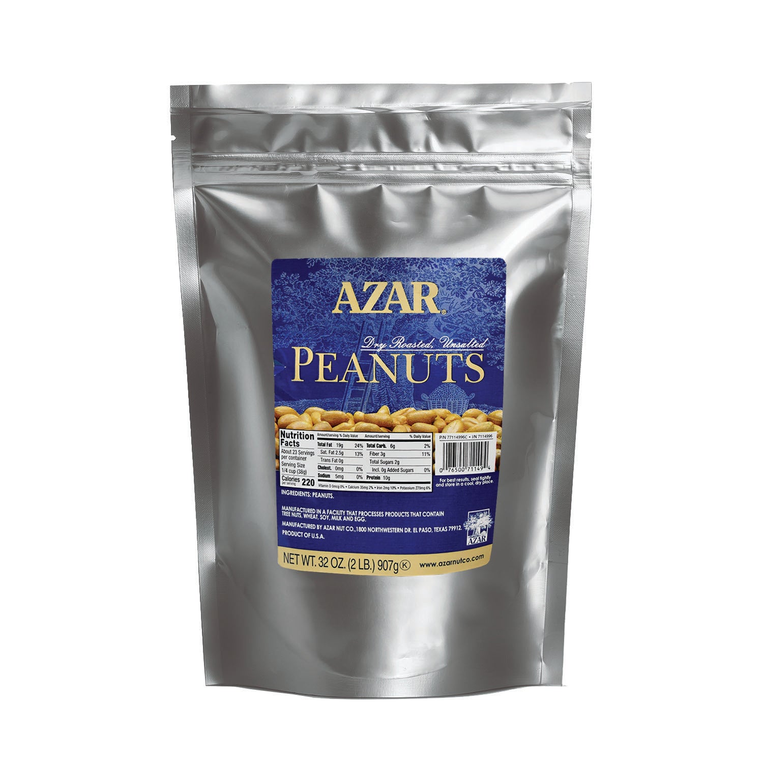 Az Peanuts Dr Uns Bag 2 Pound Each - 3 Per Case.