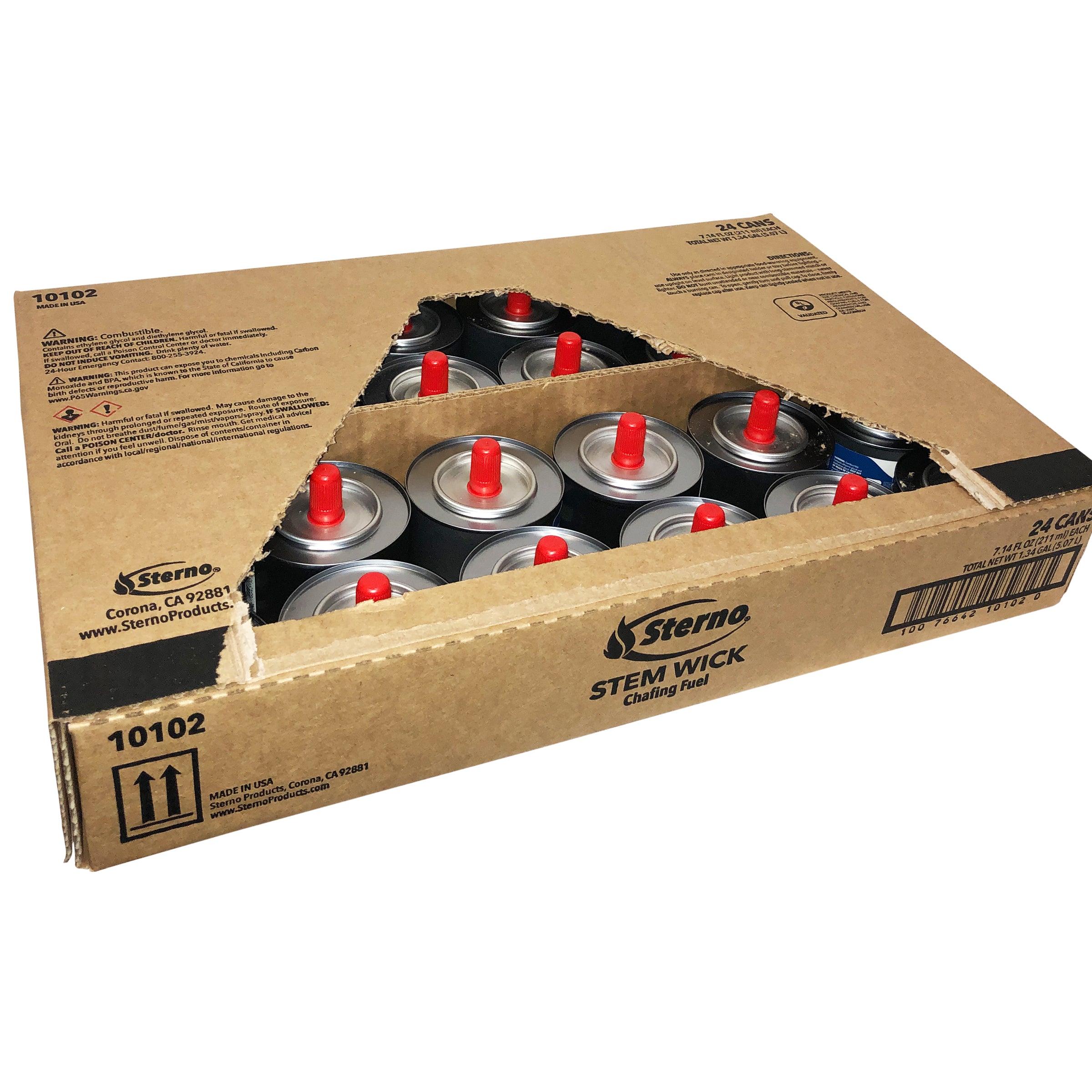 Hour Sterno Stem Wick Chafing Dish Fuel 24 Each - 1 Per Case.