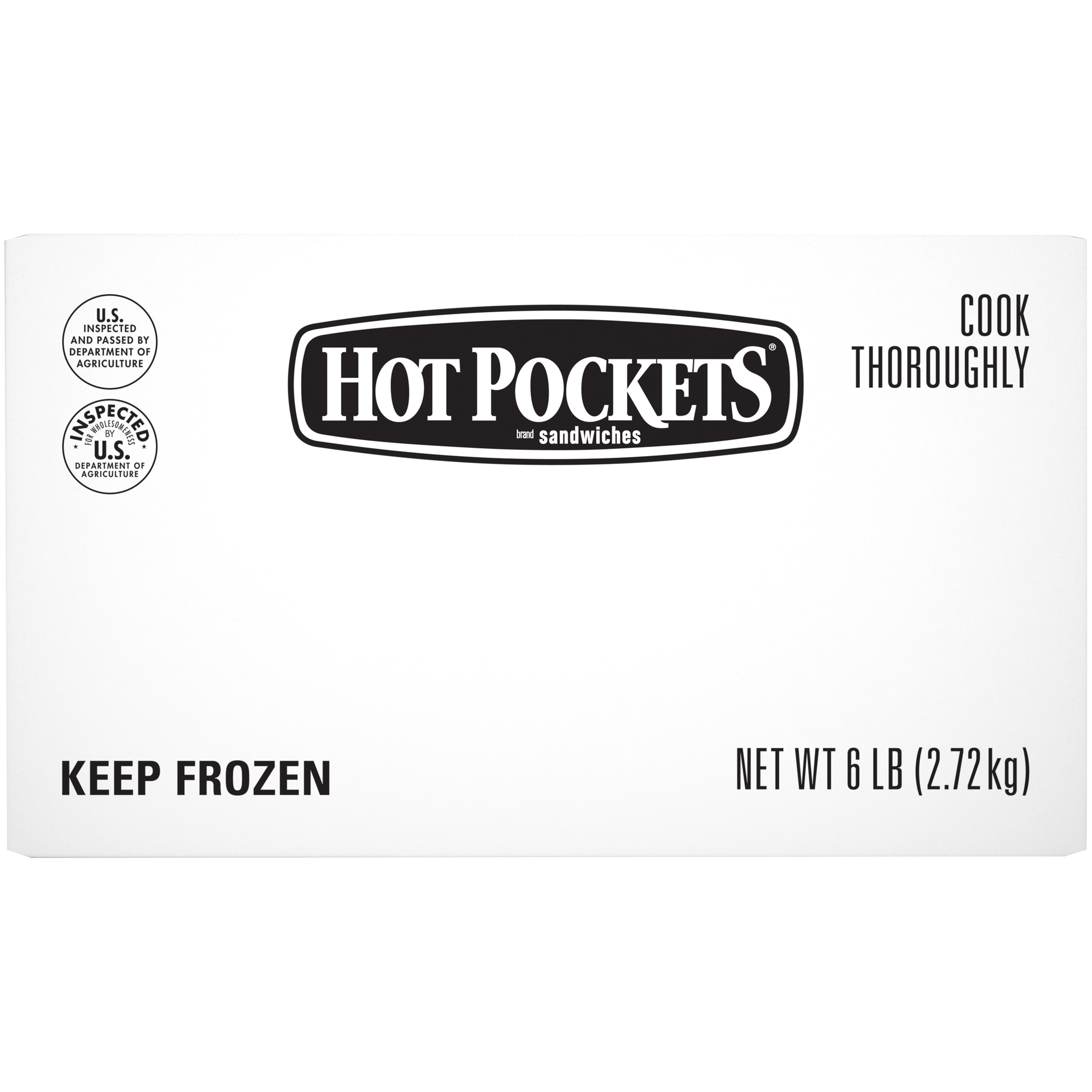 Hot Pocket Individually Wrapped Ham & Cheese Hot Pockets 8 Ounce Size - 12 Per Case.