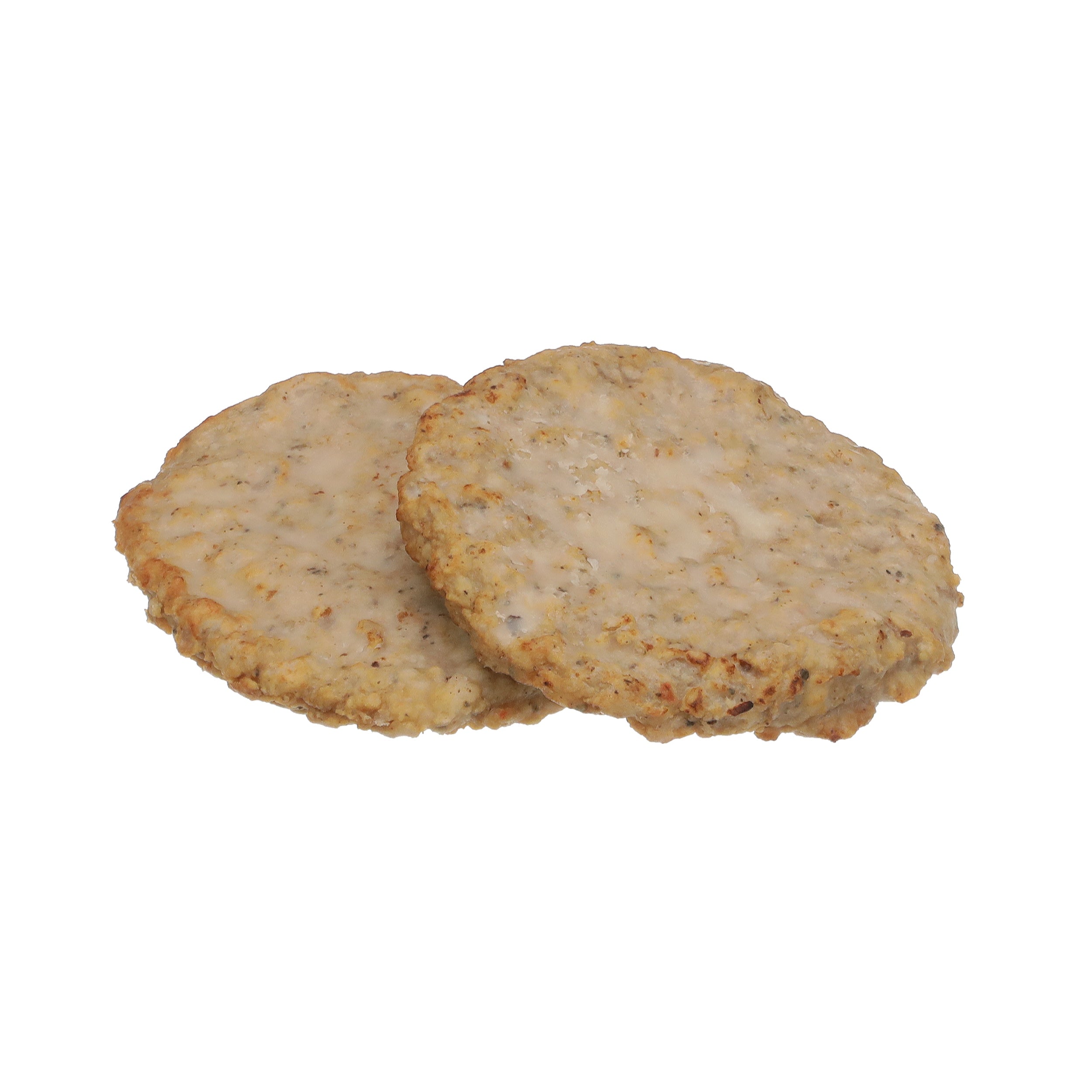 Odoms Tennesseee Pride Value Fully Cooked Formed Trim Sausage Patties 1.5 Ounce Size - 128 Per Case.