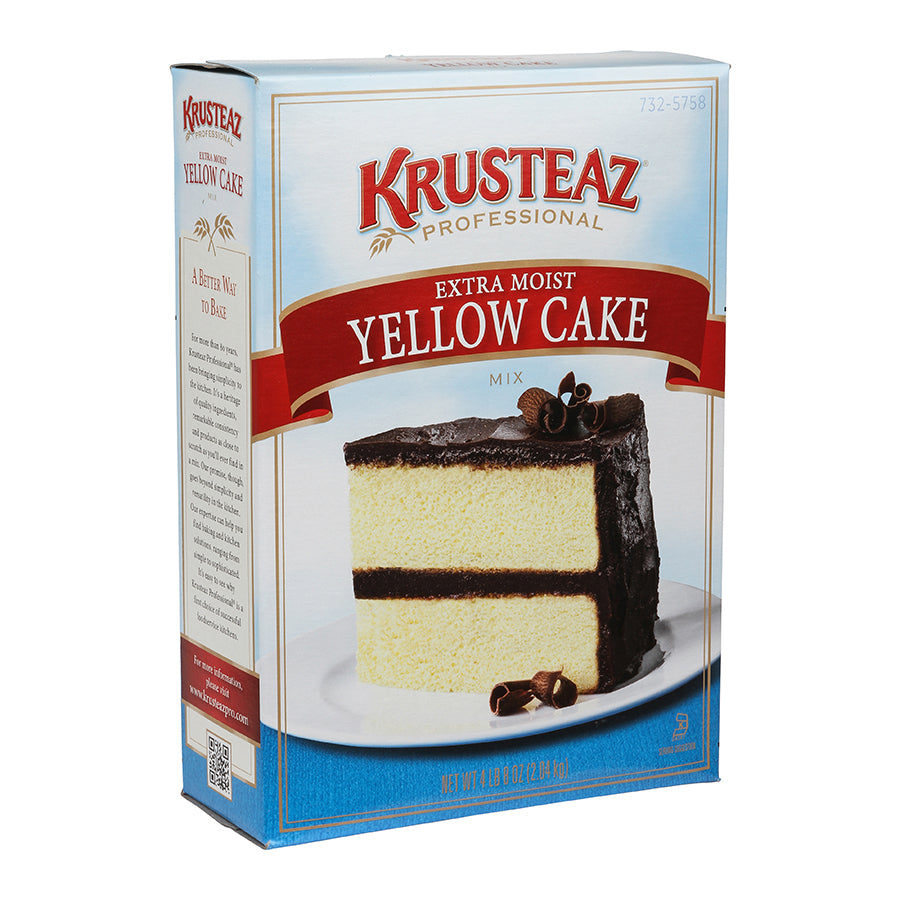 Krusteaz Professional Extra Moist Yellow Cakemix 4.5 Pound Each - 6 Per Case.